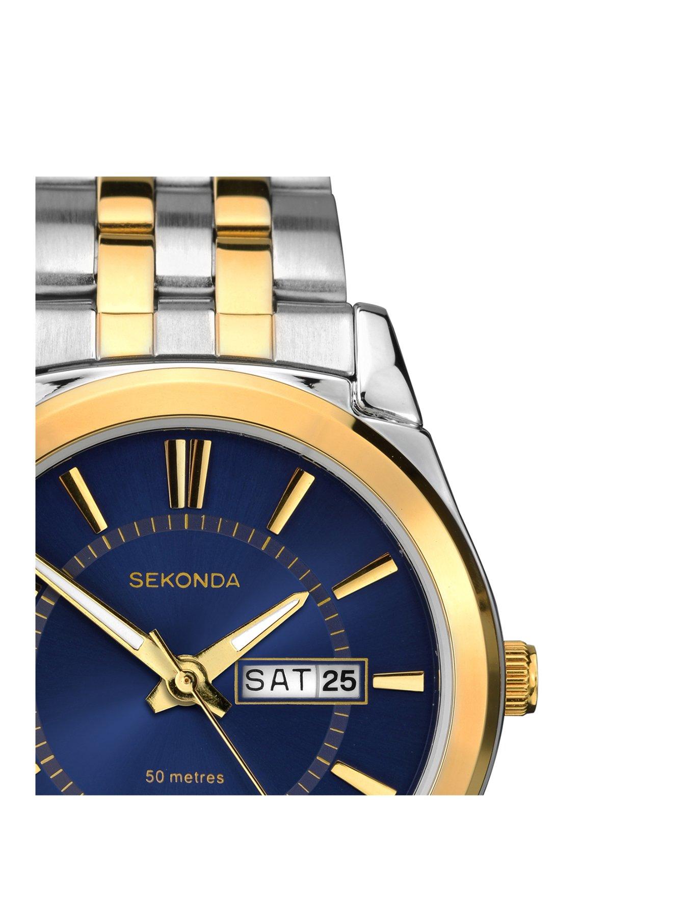 sekonda-sekonda-mens-riley-two-tone-stainless-steel-bracelet-with-blue-dial-watchstillFront