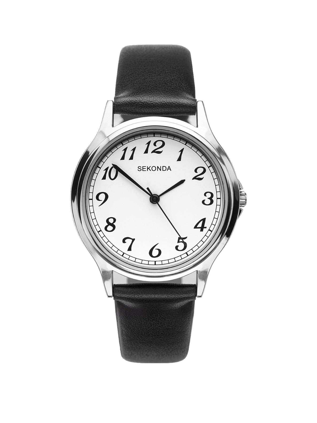 sekonda-sekonda-mens-easy-reader-black-polyurethane-strap-with-white-dial-watch