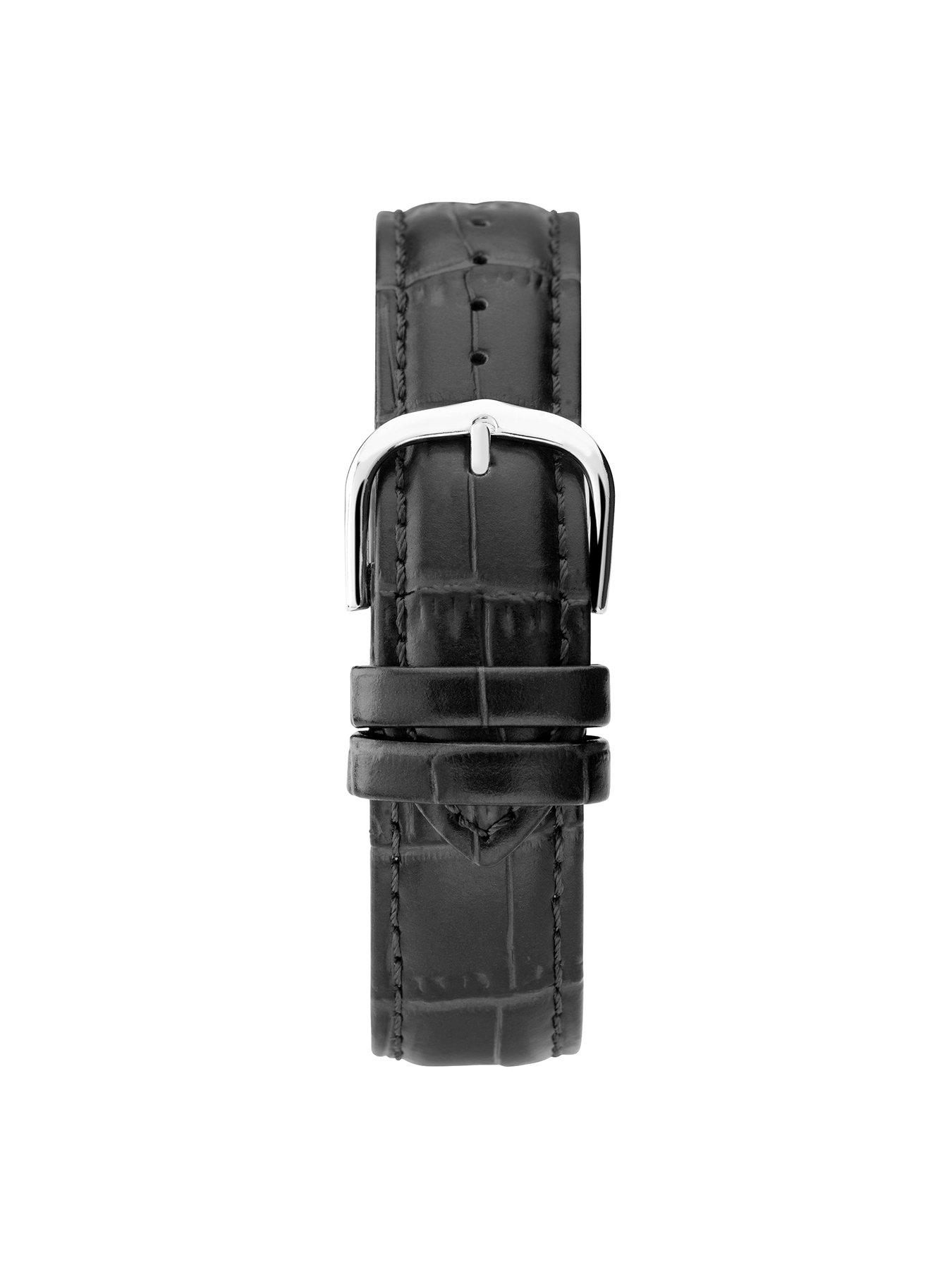 Image 5 of 5 of Sekonda Sekonda Men's Easy Reader Black Leather Upper Strap with Black Dial Watch