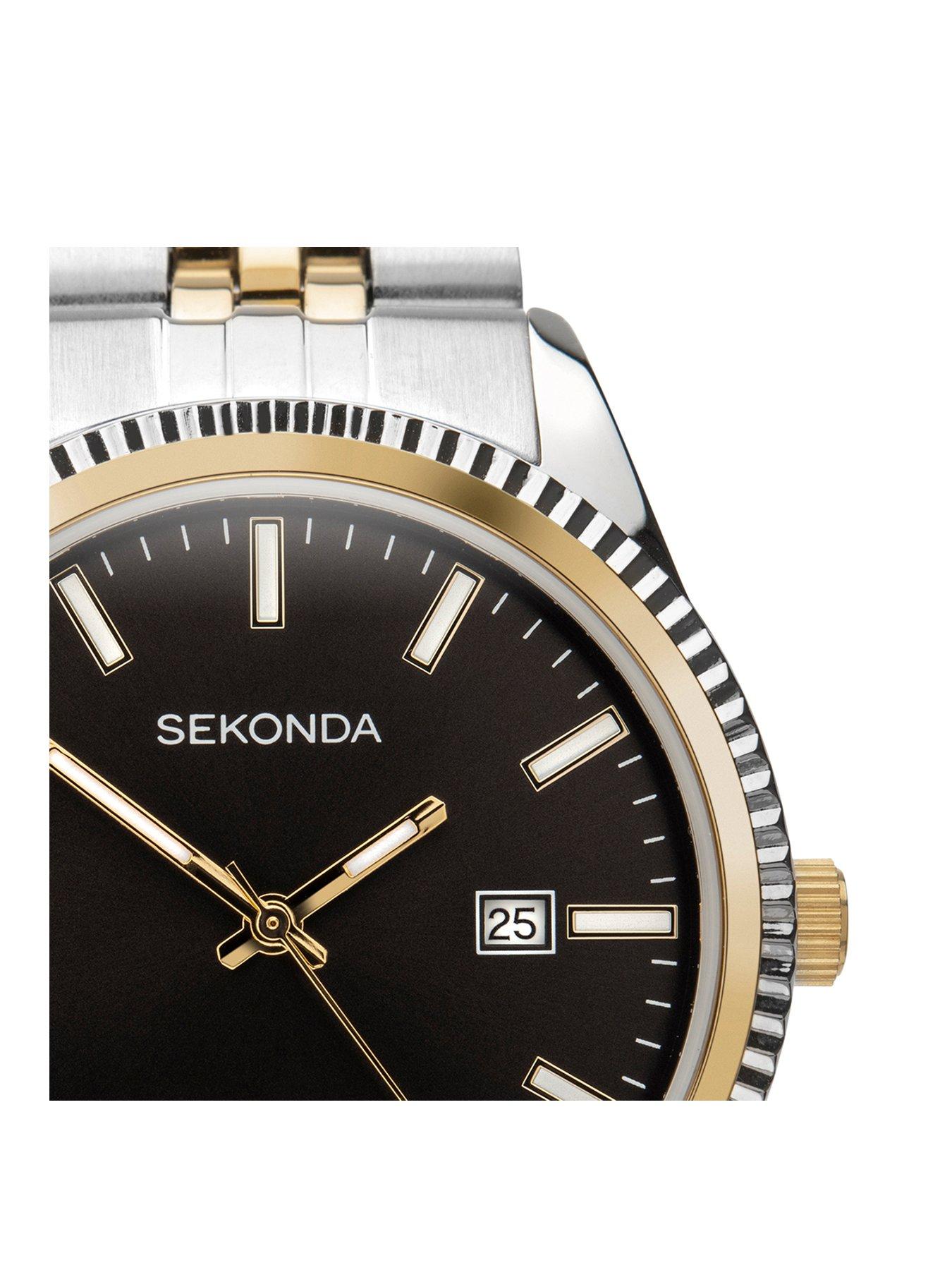 sekonda-sekonda-mens-king-two-tone-stainless-steel-bracelet-with-black-dial-watchstillFront