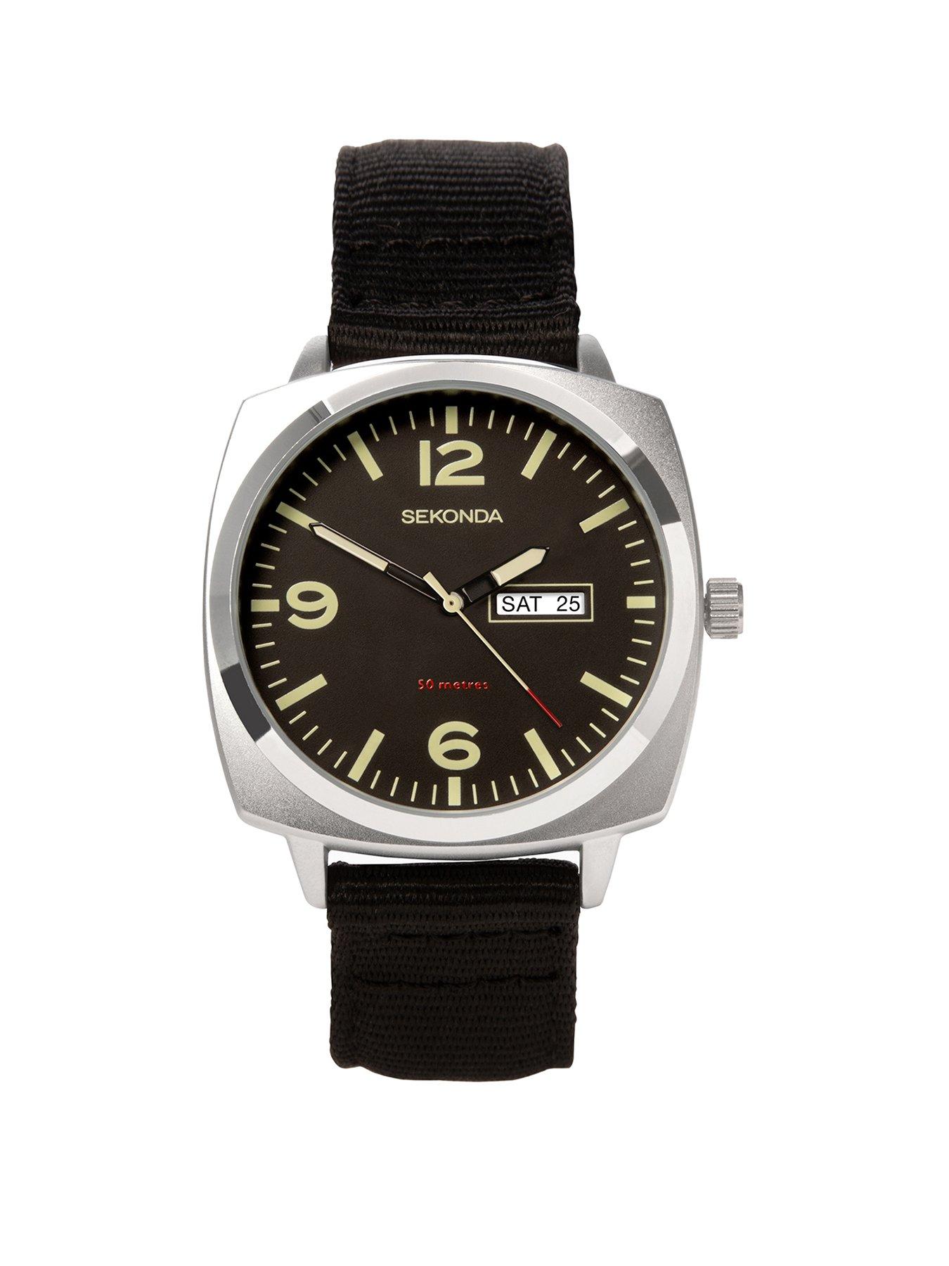 sekonda-sekonda-mens-airborne-black-canvas-strap-with-black-dial-watch