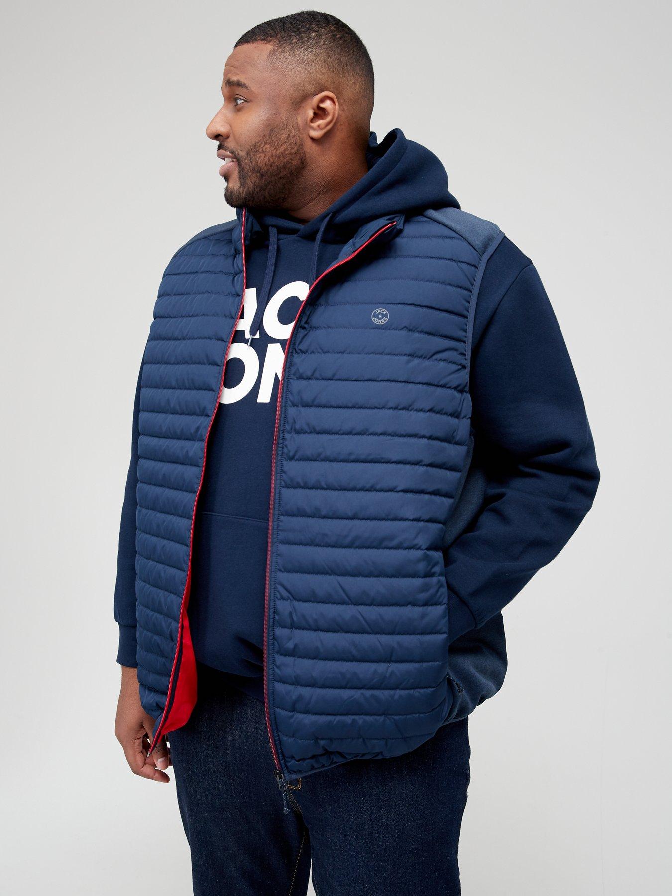 jack-jones-plus-padded-gilet-navyfront