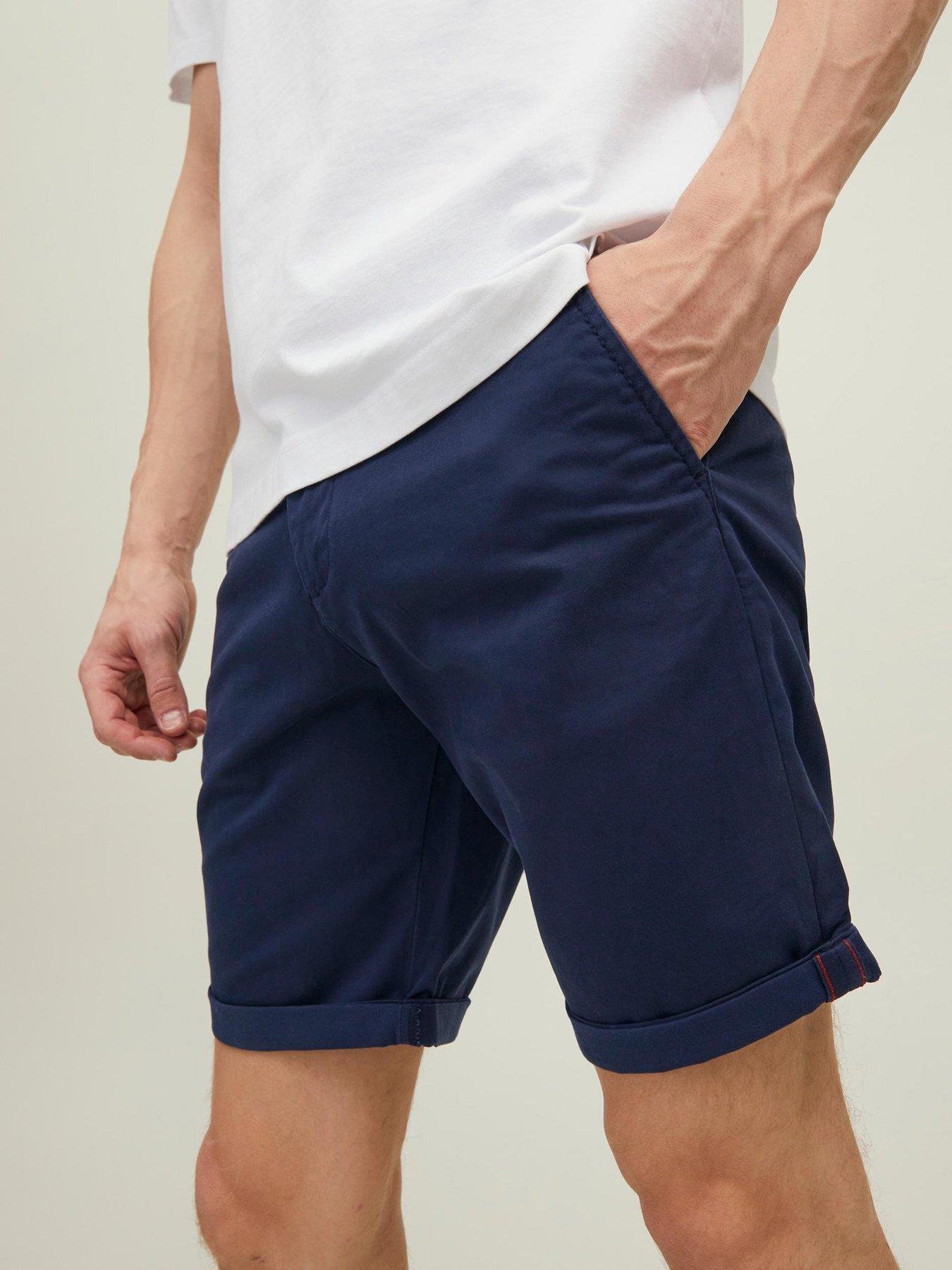 jack-jones-slim-fit-chino-shorts-navyoutfit