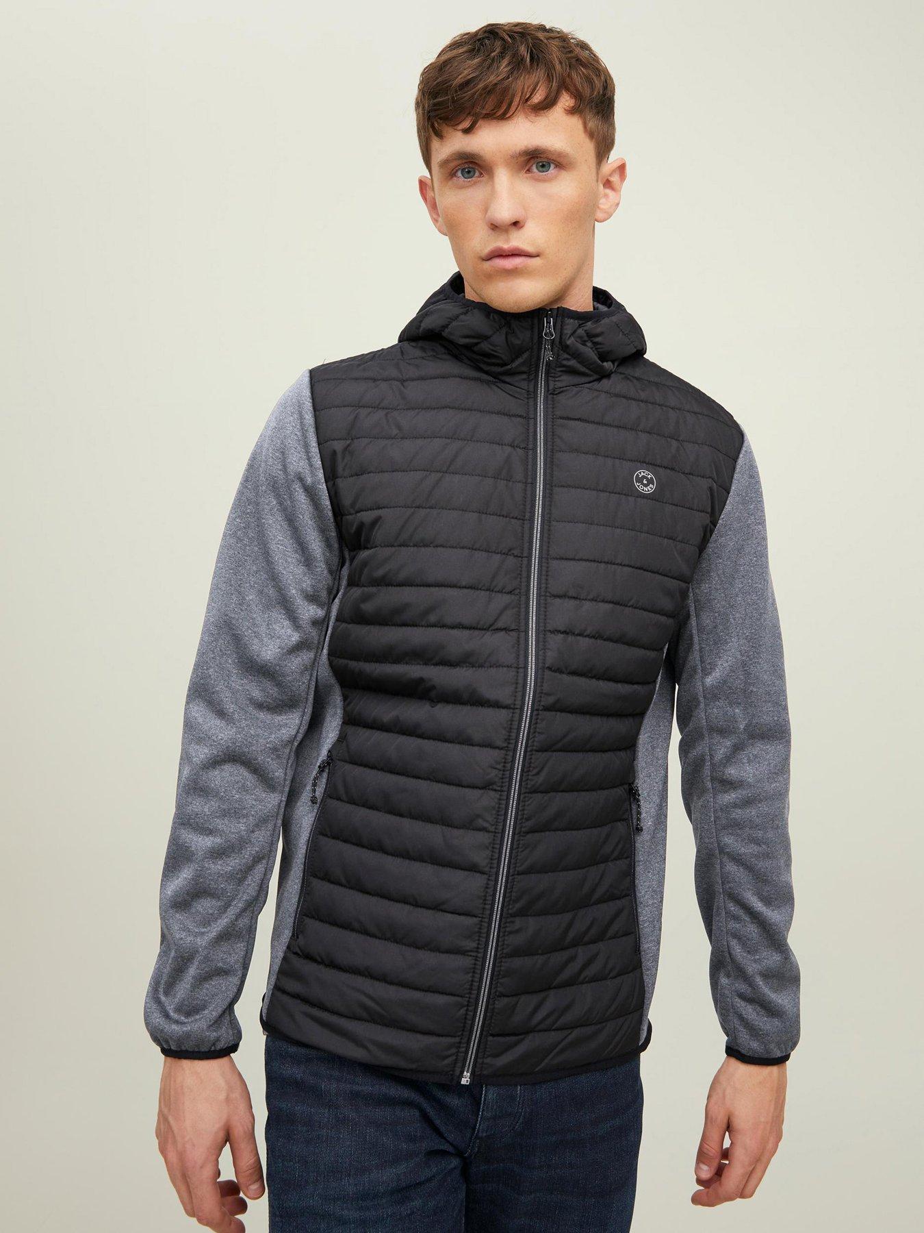 jack-jones-lightweight-quilted-hybrid-jacket-black