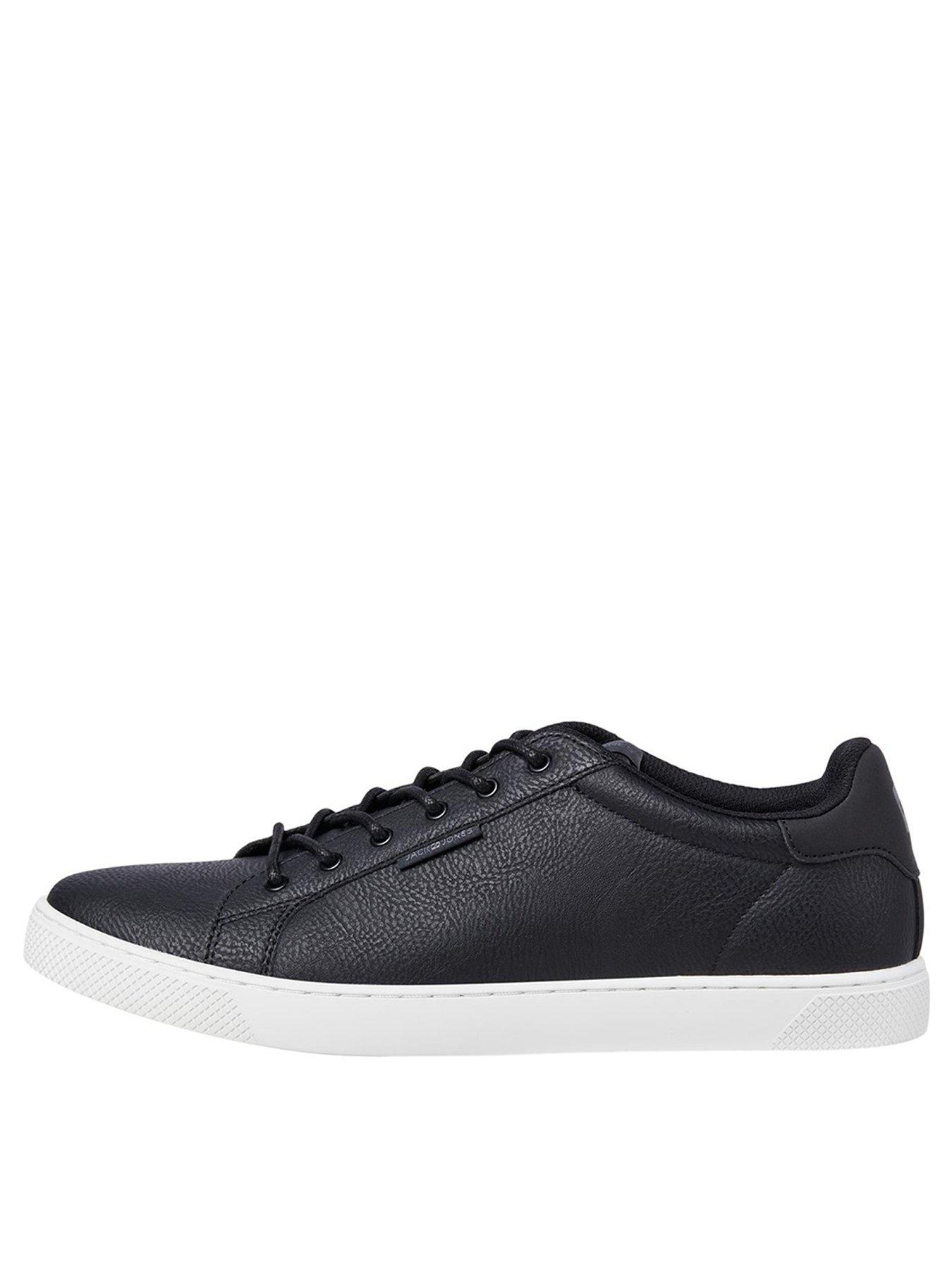 jack-jones-faux-leather-lace-up-trainers-black