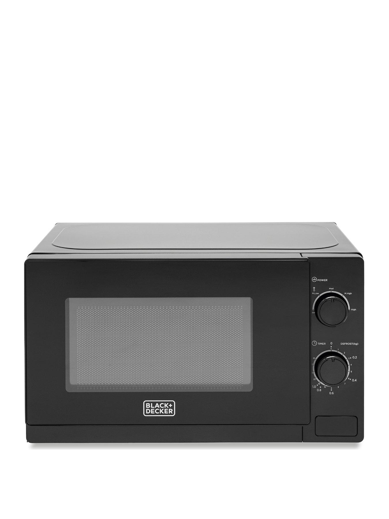 Black Decker 20 Litre Manual Microwave with 800W Power Output