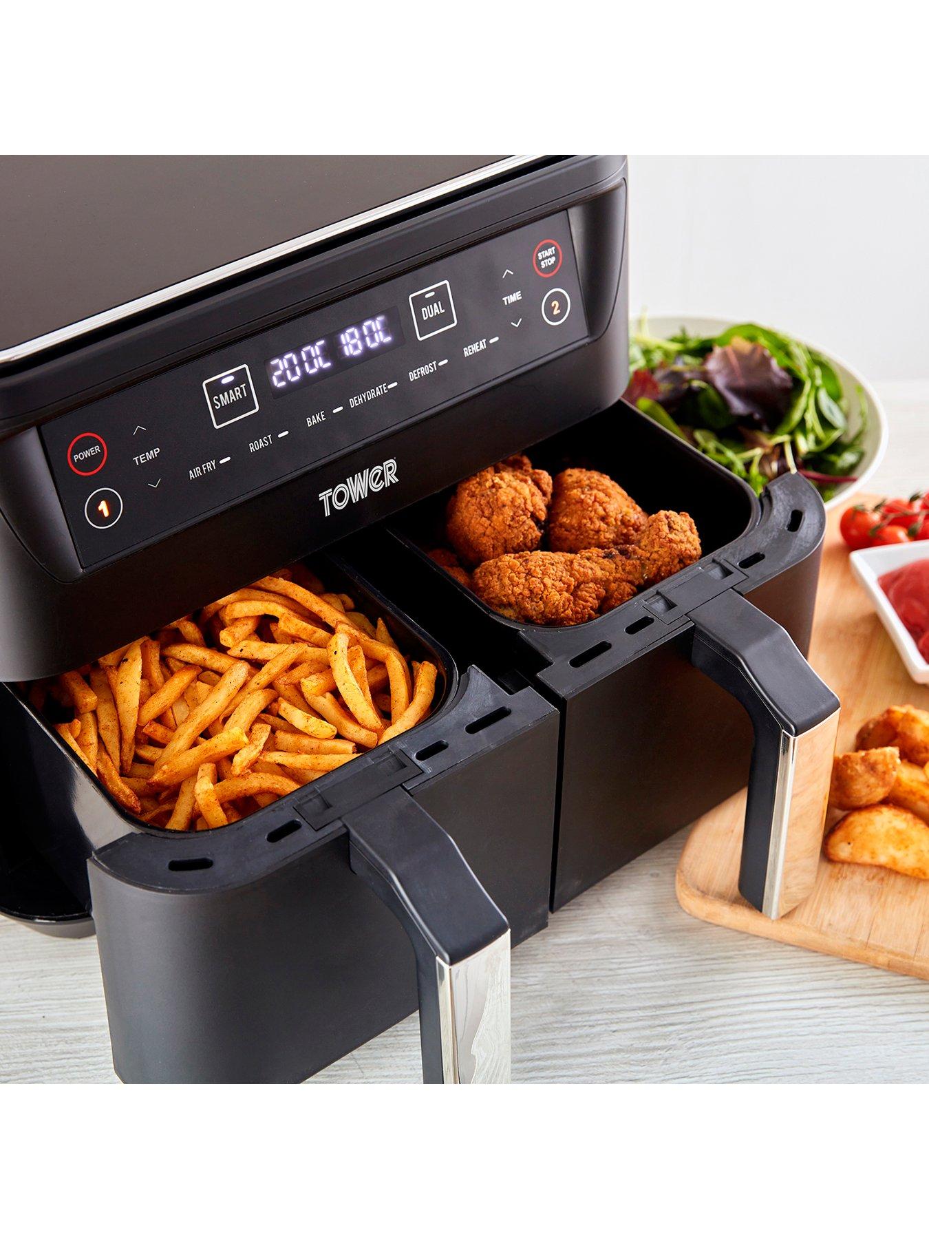 Tower Vortx Dual Basket Air Fryer 8L - Black