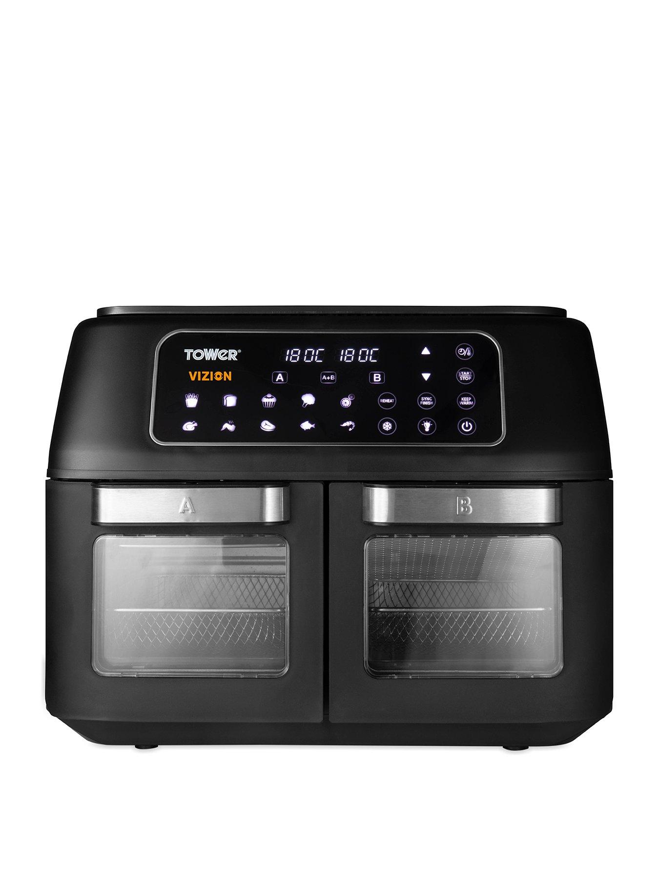 tower-t17102-vortx-vizion-dual-compartment-air-fryer-oven-with-digital-touch-panel-11l-black