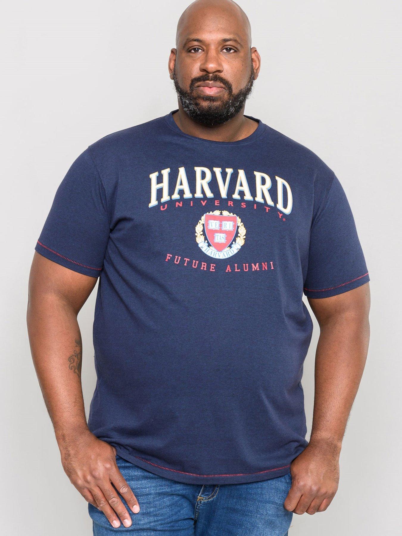 D555 D555 Stapleford Official Harvard Print Crew Neck T-shirt