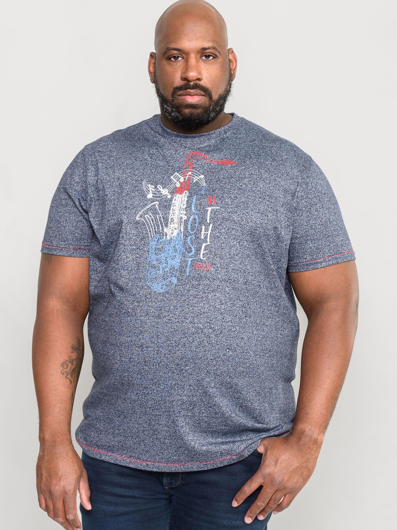 D555 D555 Saxophone Print T-shirt