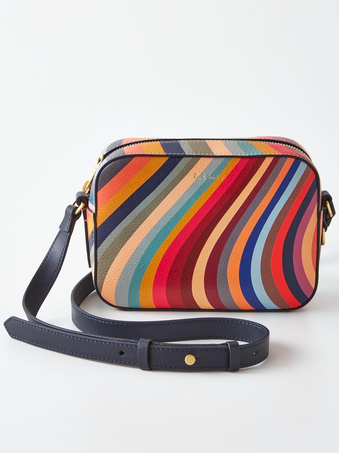Paul Smith Swirl Leather Shoulder Bag in Red