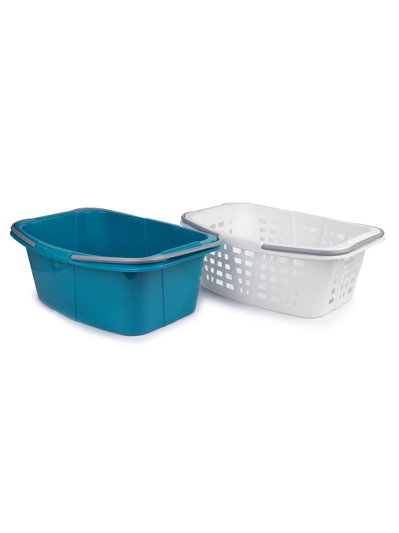 Image 2 of 7 of Beldray Set Of 2 Carry Handle 26l Plastic Laundry Baskets
