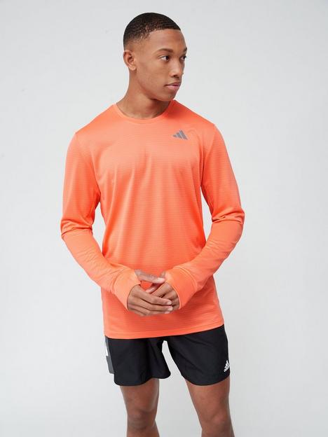 adidas-performance-own-the-run-long-sleeve-top-orange