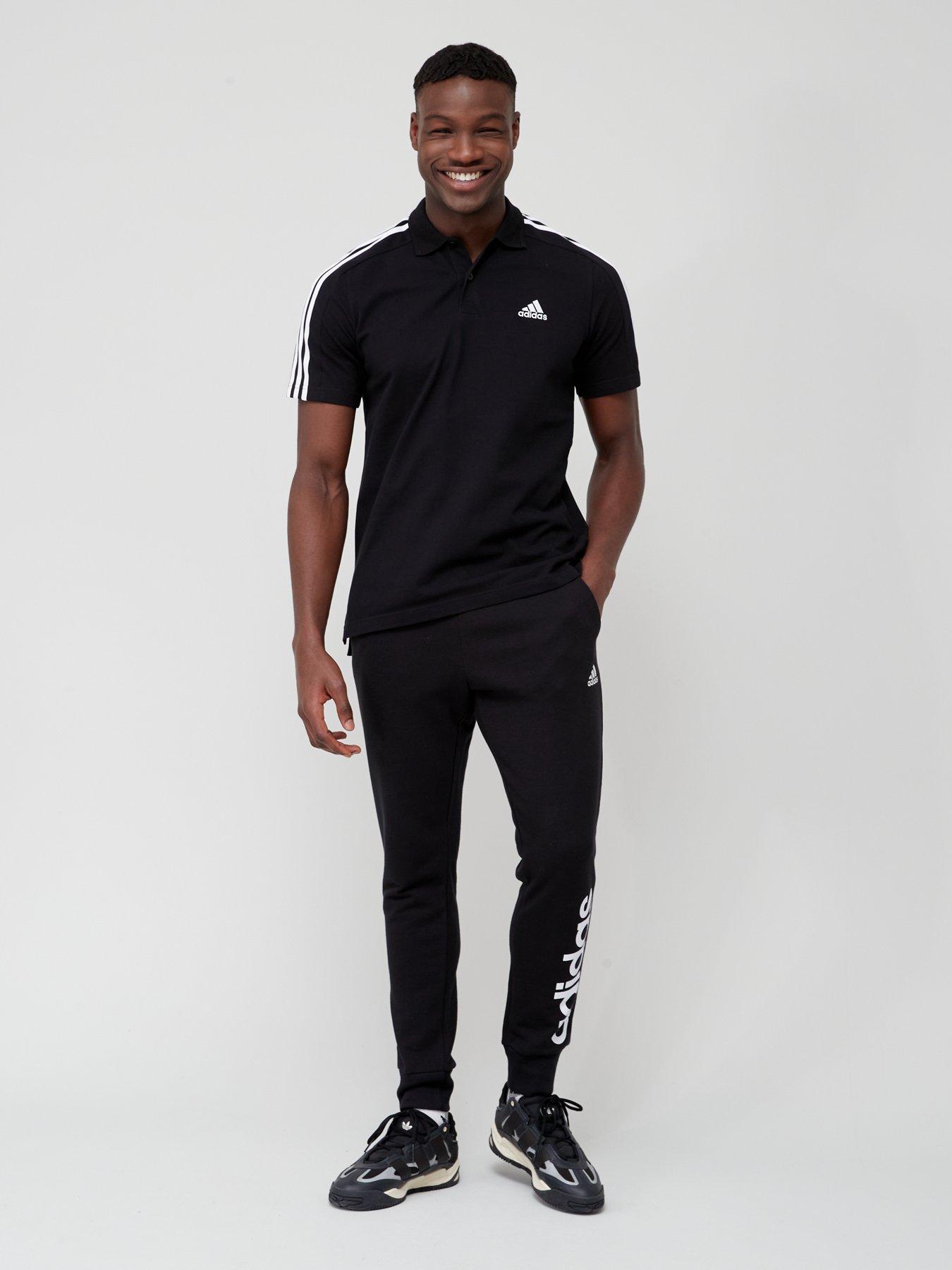 adidas-sportswear-essentials-piqueacute-embroidered-small-logo-3-stripes-polo-shirt-blackwhiteback