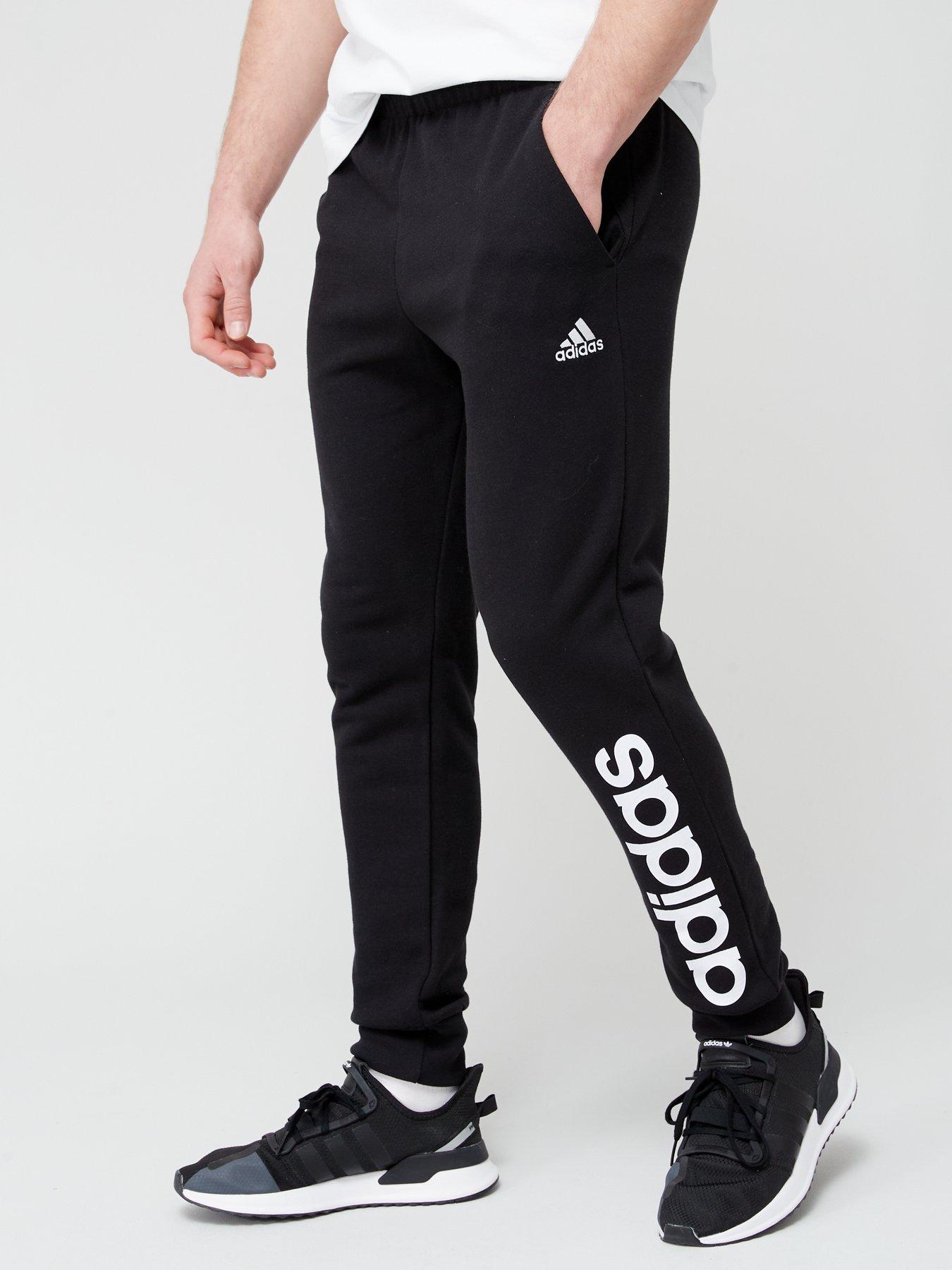 Adidas essentials linear logo cheap pants men's