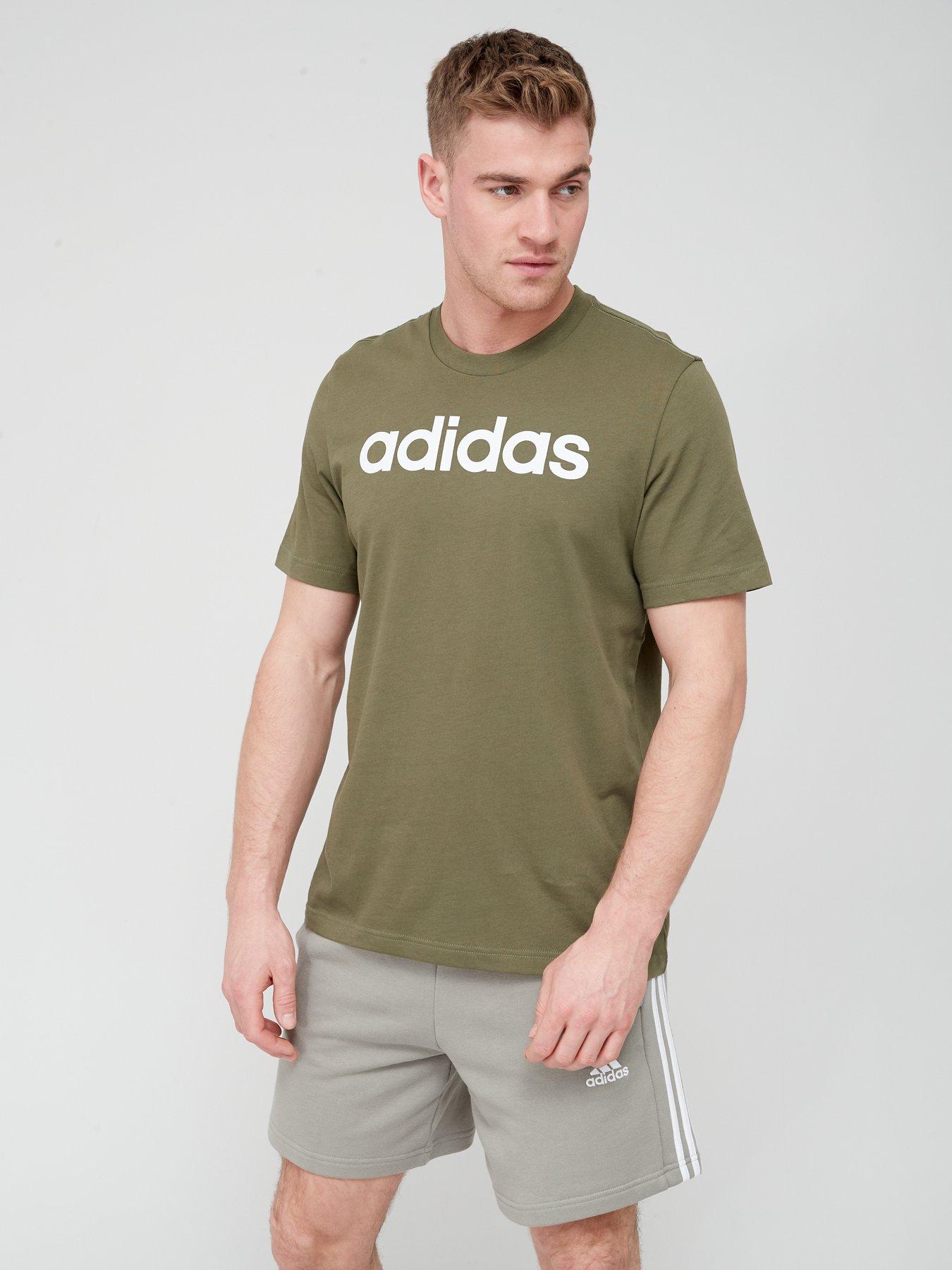 adidas-sportswear-essentials-single-shirt-linear-embroidered-logo-t-shirt-khakifront