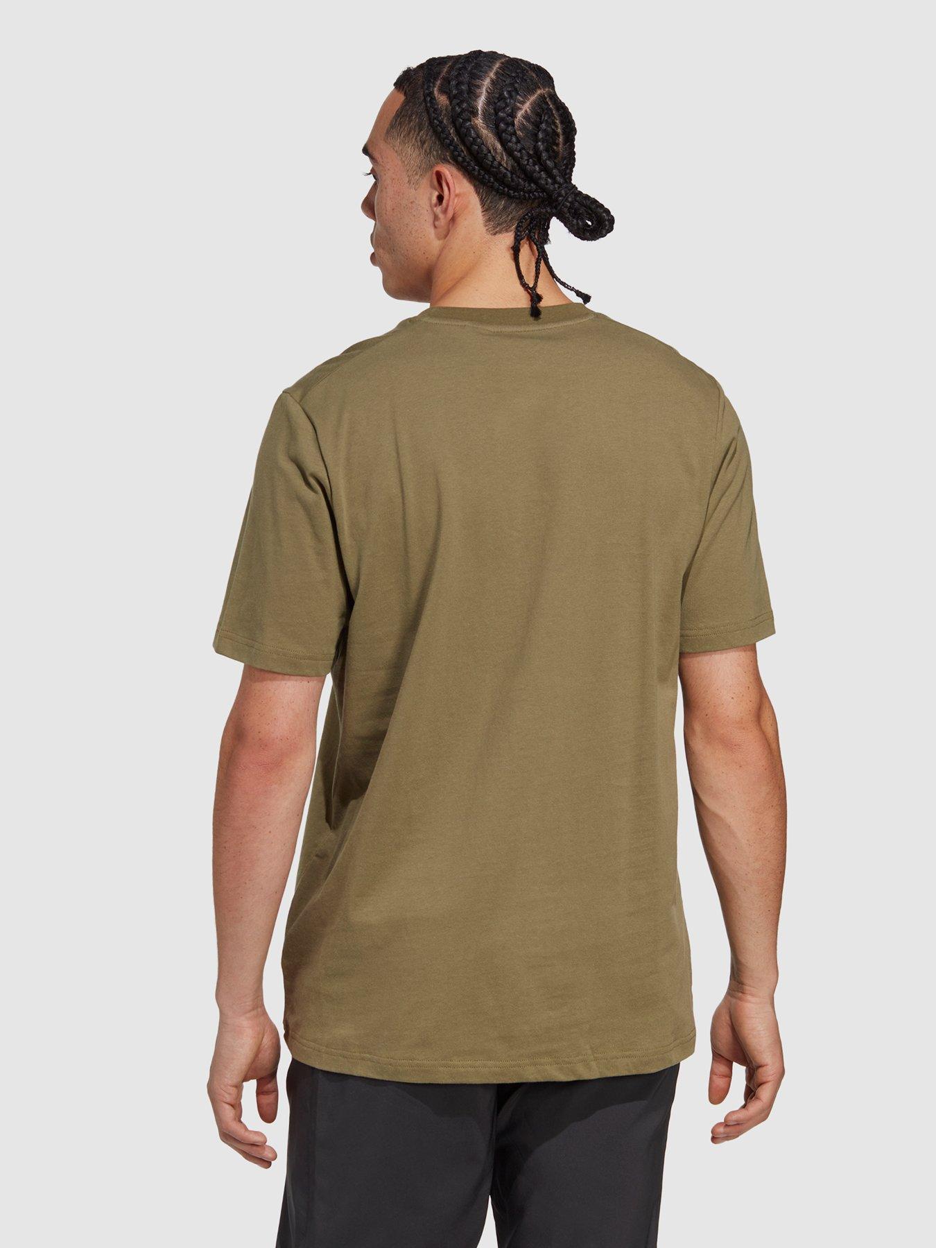 Adidas t best sale shirt khaki