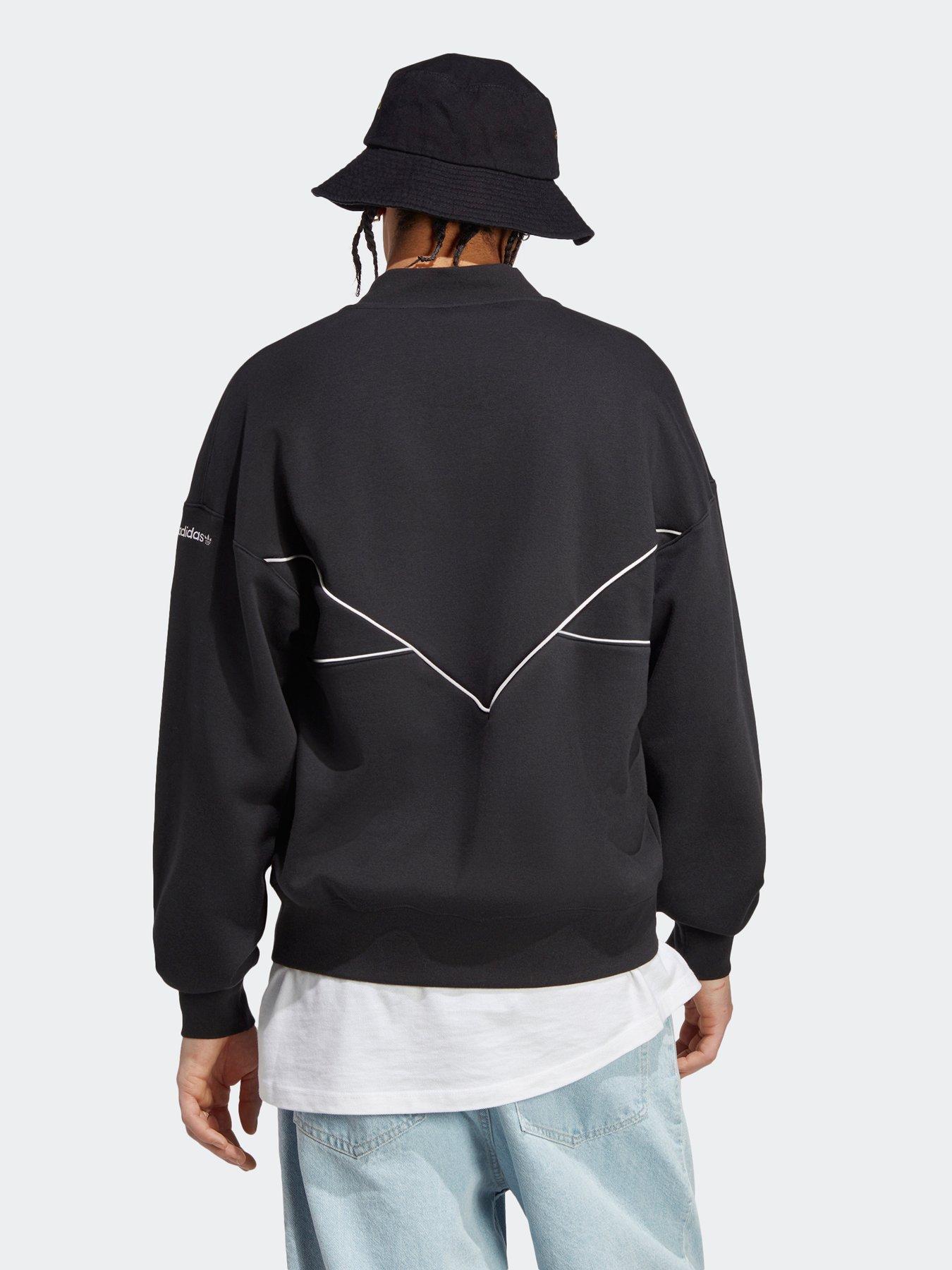 adidas-originals-adicolor-seasonal-archive-half-zip-crew-sweatshirt-blackstillFront