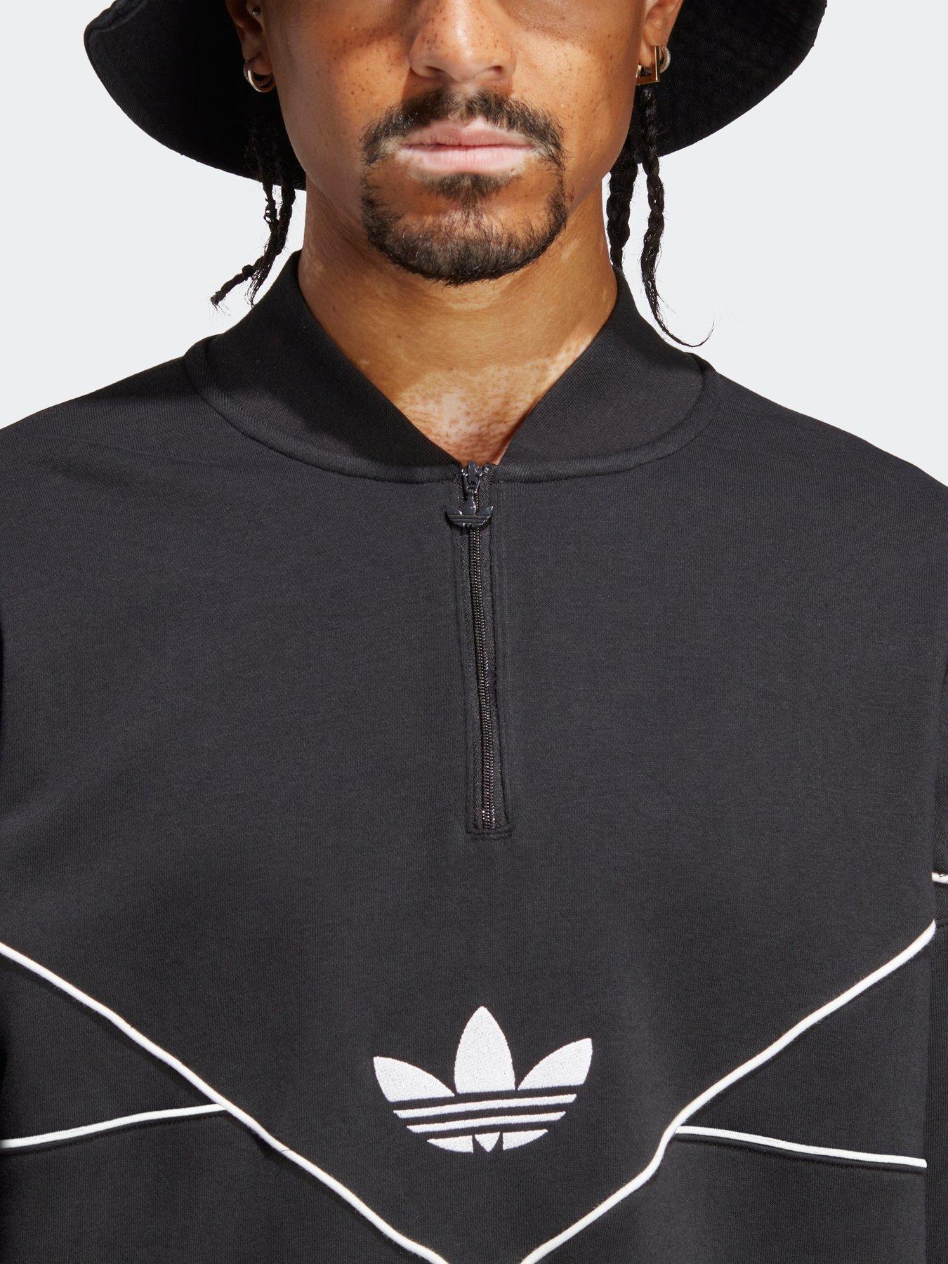 adidas-originals-adicolor-seasonal-archive-half-zip-crew-sweatshirt-blackoutfit