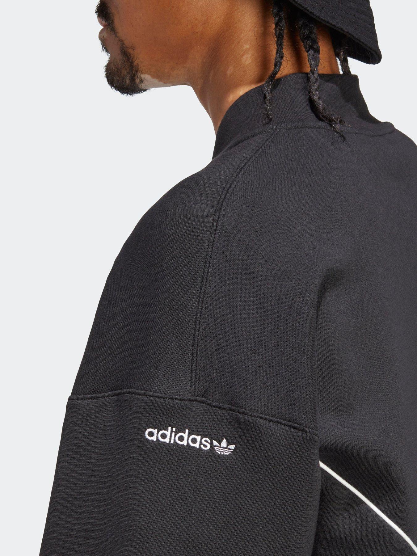 adidas-originals-adicolor-seasonal-archive-half-zip-crew-sweatshirt-blackdetail