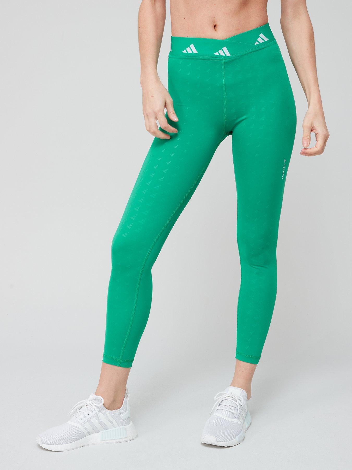 adidas Womens Dailyrun 7/8 Leggings - Green