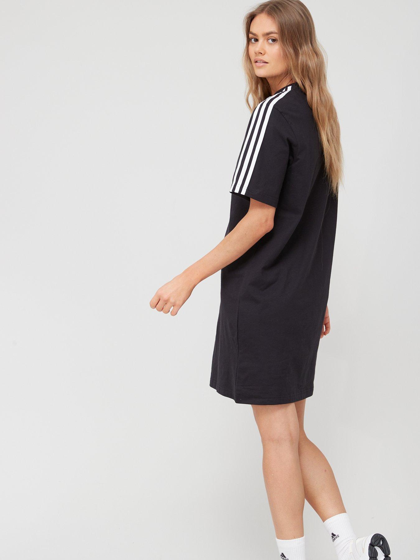 Womens 3 Stripe Dress Black