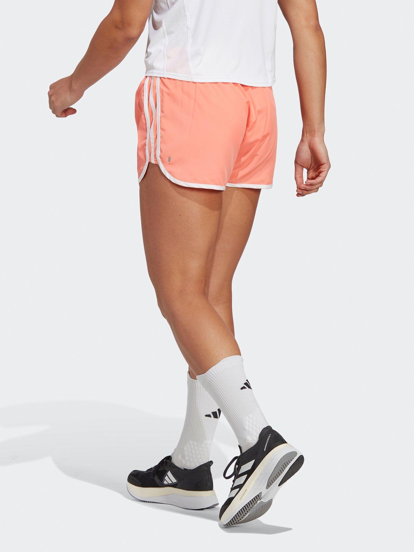 Adidas women's 2025 running shorts pink