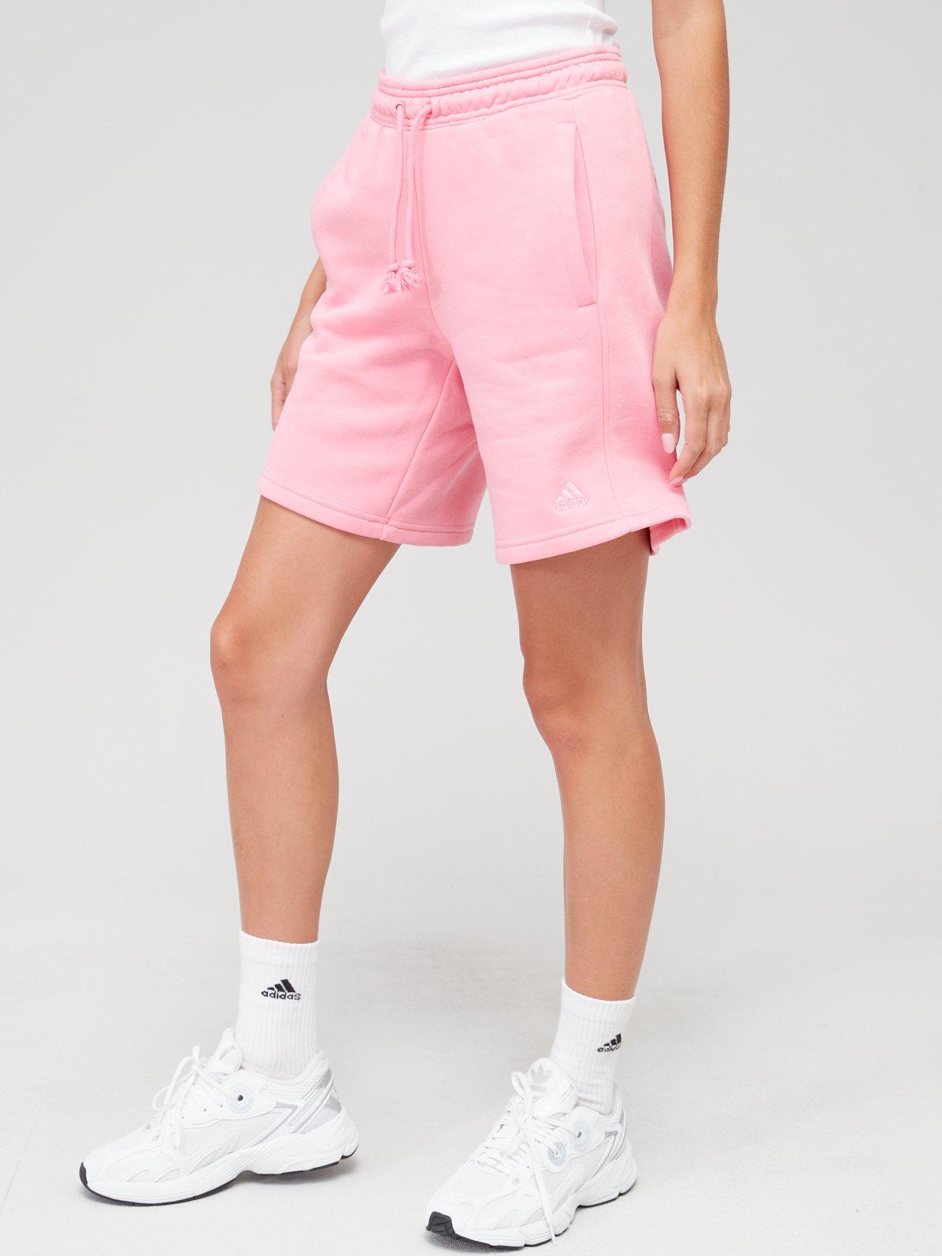 Nike pink cheap sweat shorts