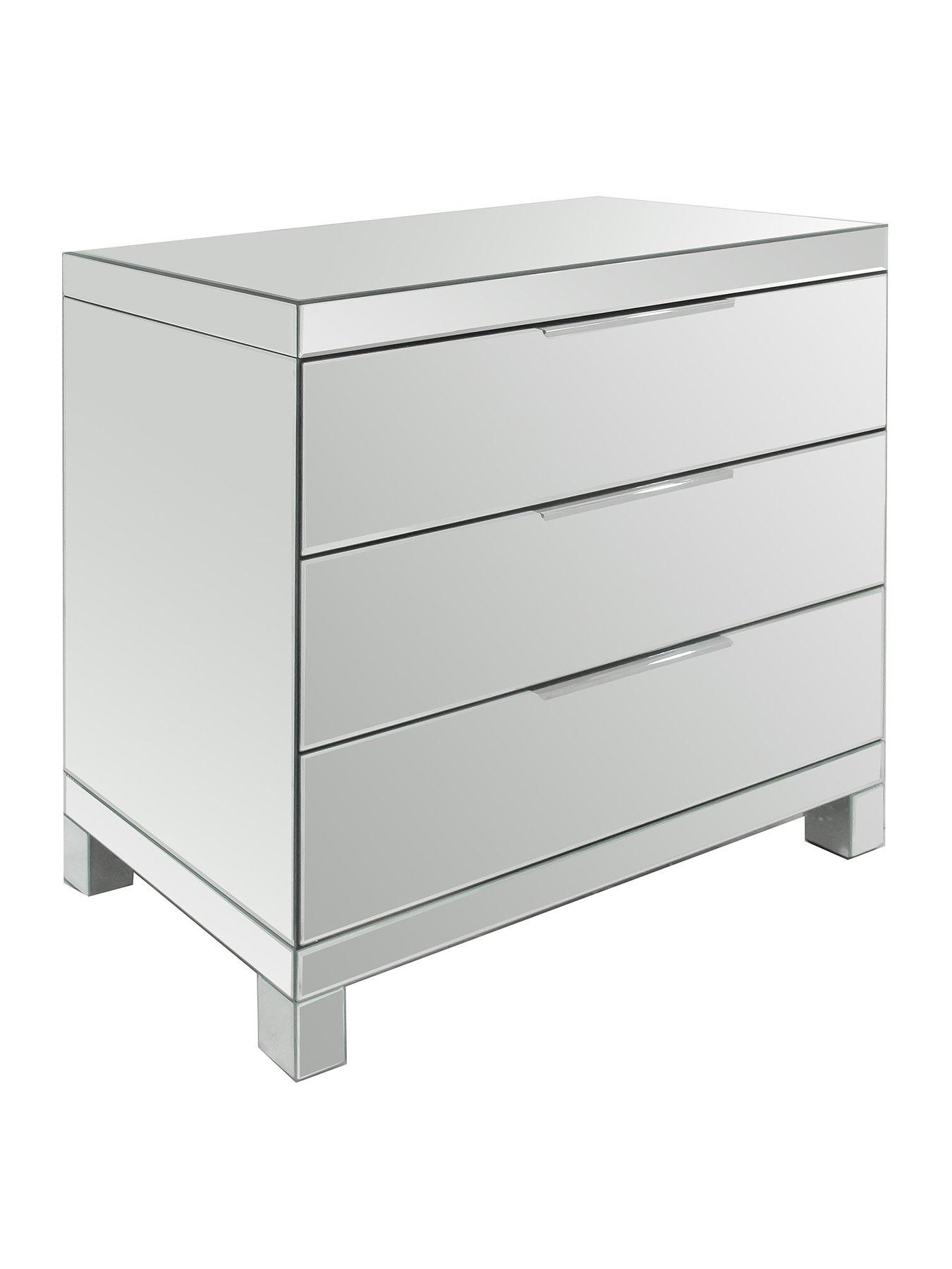 Image 3 of 6 of Very Home Rialto Mirrored&nbsp;3 Drawer Chest -&nbsp;FSC&reg; Certified