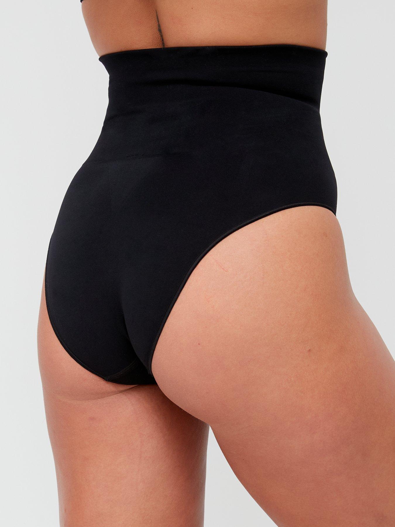 Image 2 of 6 of V by Very Shape Enhancing Seamless High Waist Brief - Black