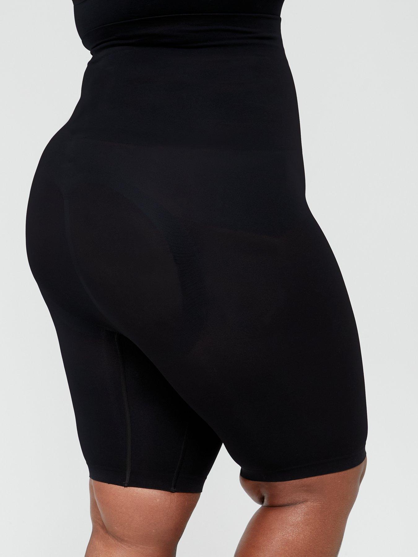 Image 2 of 6 of V by Very Shape Enhancing Seamless Mid Thigh Short -&nbsp;Black