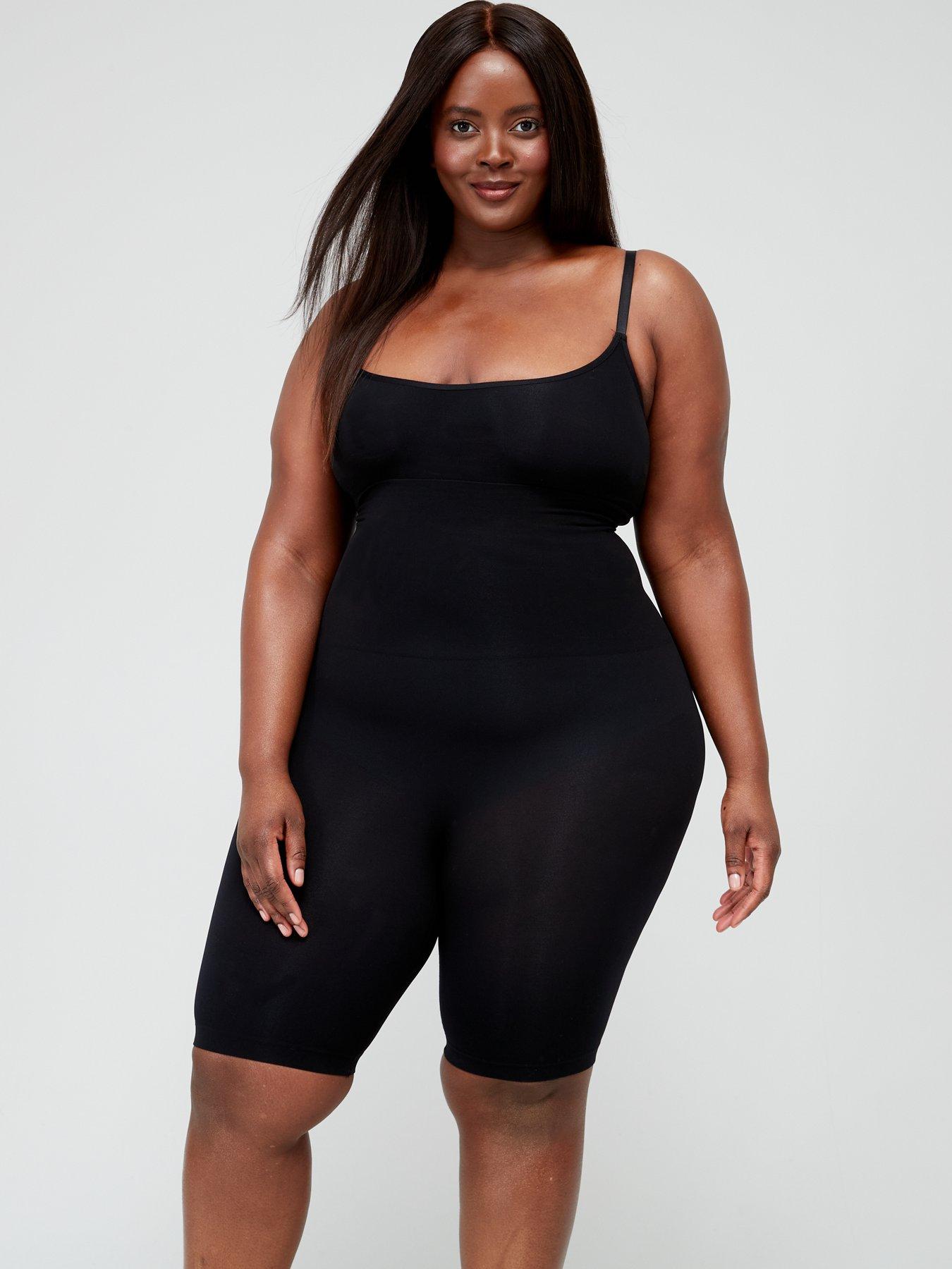 Image 3 of 6 of V by Very Shape Enhancing Seamless Mid Thigh Short -&nbsp;Black