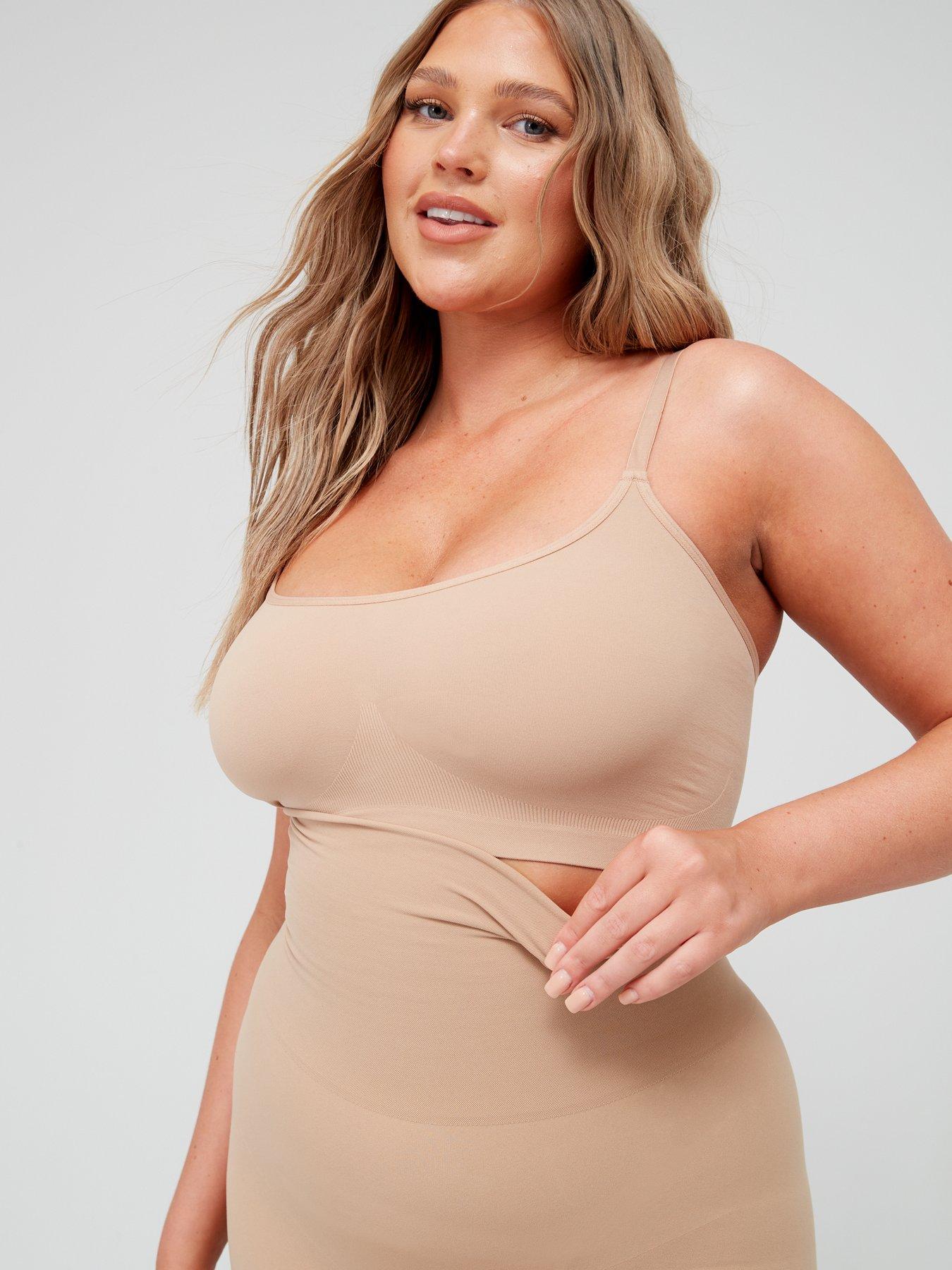 Image 6 of 6 of V by Very Shape Enhancing Seamless Mid Thigh Short - Beige