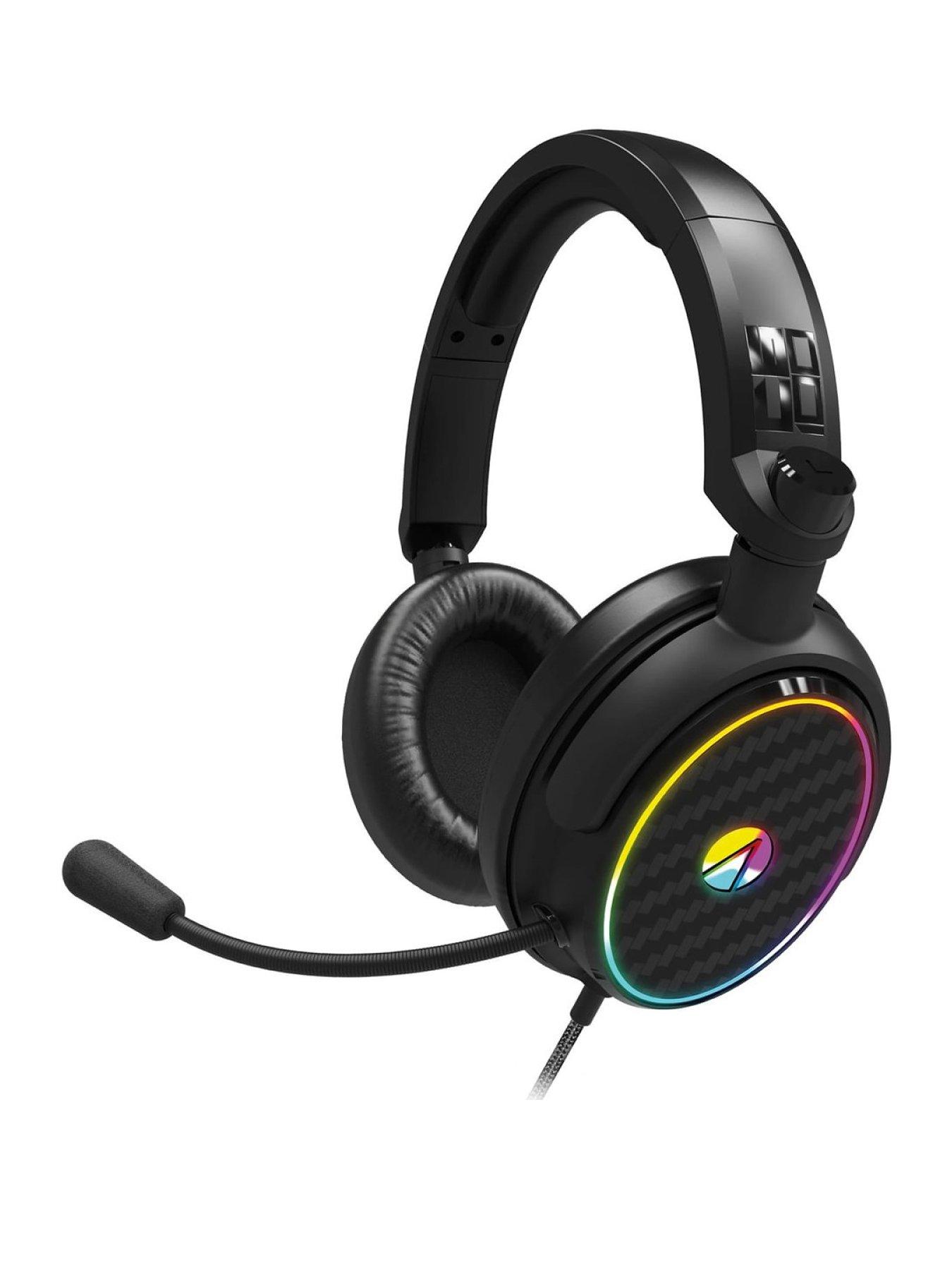 Image 1 of 7 of Stealth Light Up LED Gaming Headset for Xbox, PS4, PS5, Switch, PC