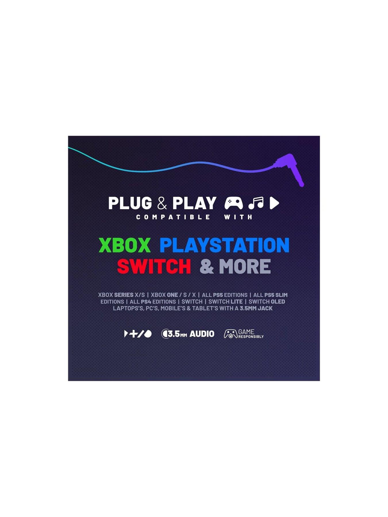 Image 4 of 7 of Stealth Light Up LED Gaming Headset for Xbox, PS4, PS5, Switch, PC