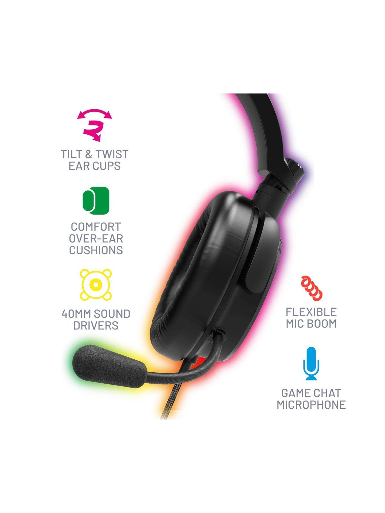 Image 5 of 7 of Stealth Light Up LED Gaming Headset for Xbox, PS4, PS5, Switch, PC