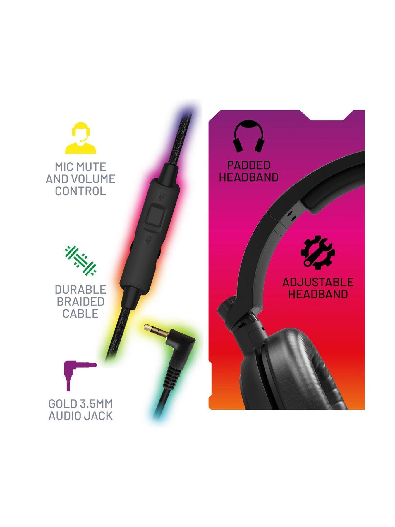 Image 7 of 7 of Stealth Light Up LED Gaming Headset for Xbox, PS4, PS5, Switch, PC