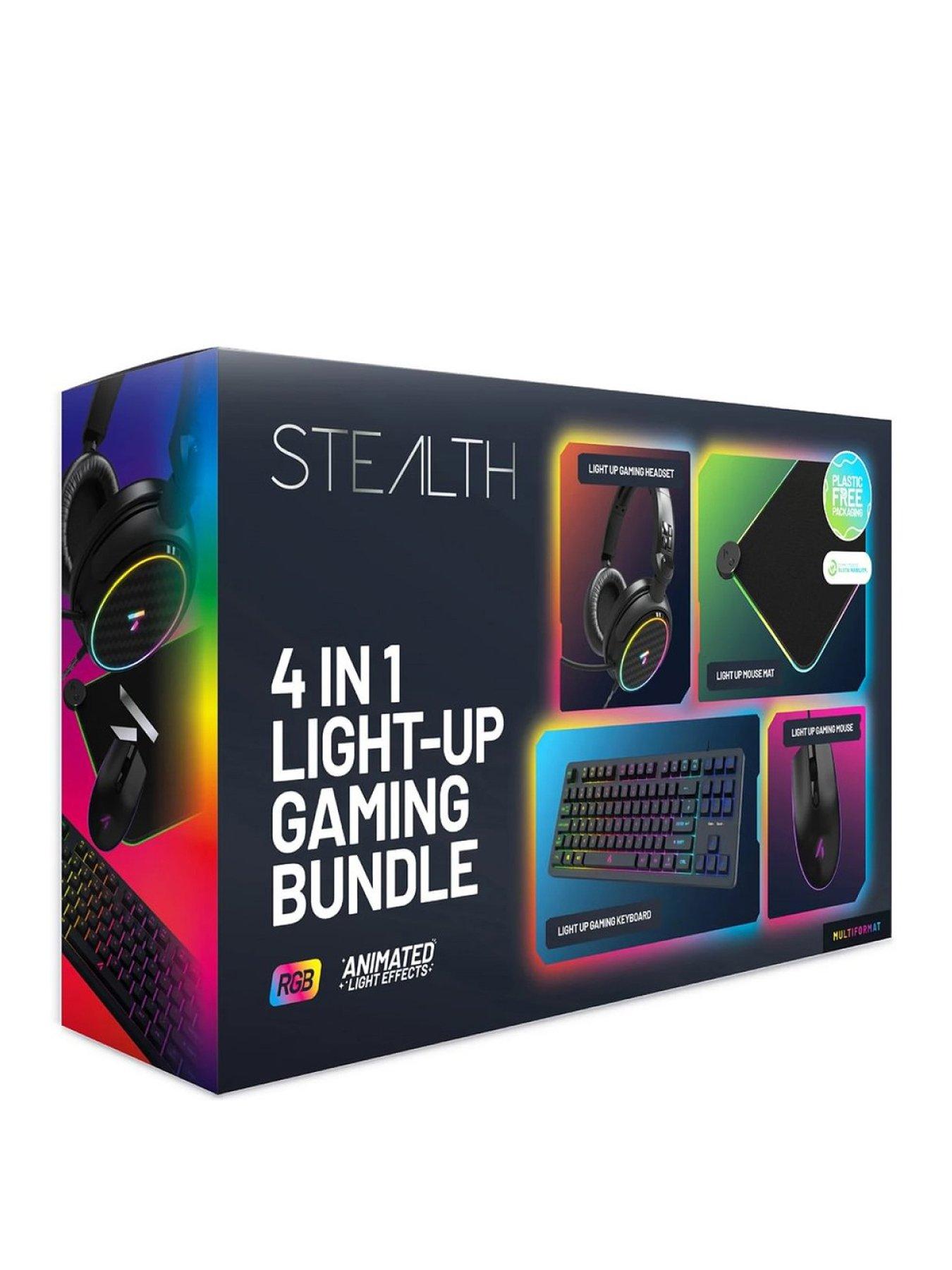 Image 2 of 7 of Stealth 4-in-1&nbsp;Light Up Gaming Bundle - Keyboard, Mouse, Mouse Pad, C6-100 LED Gaming Headset