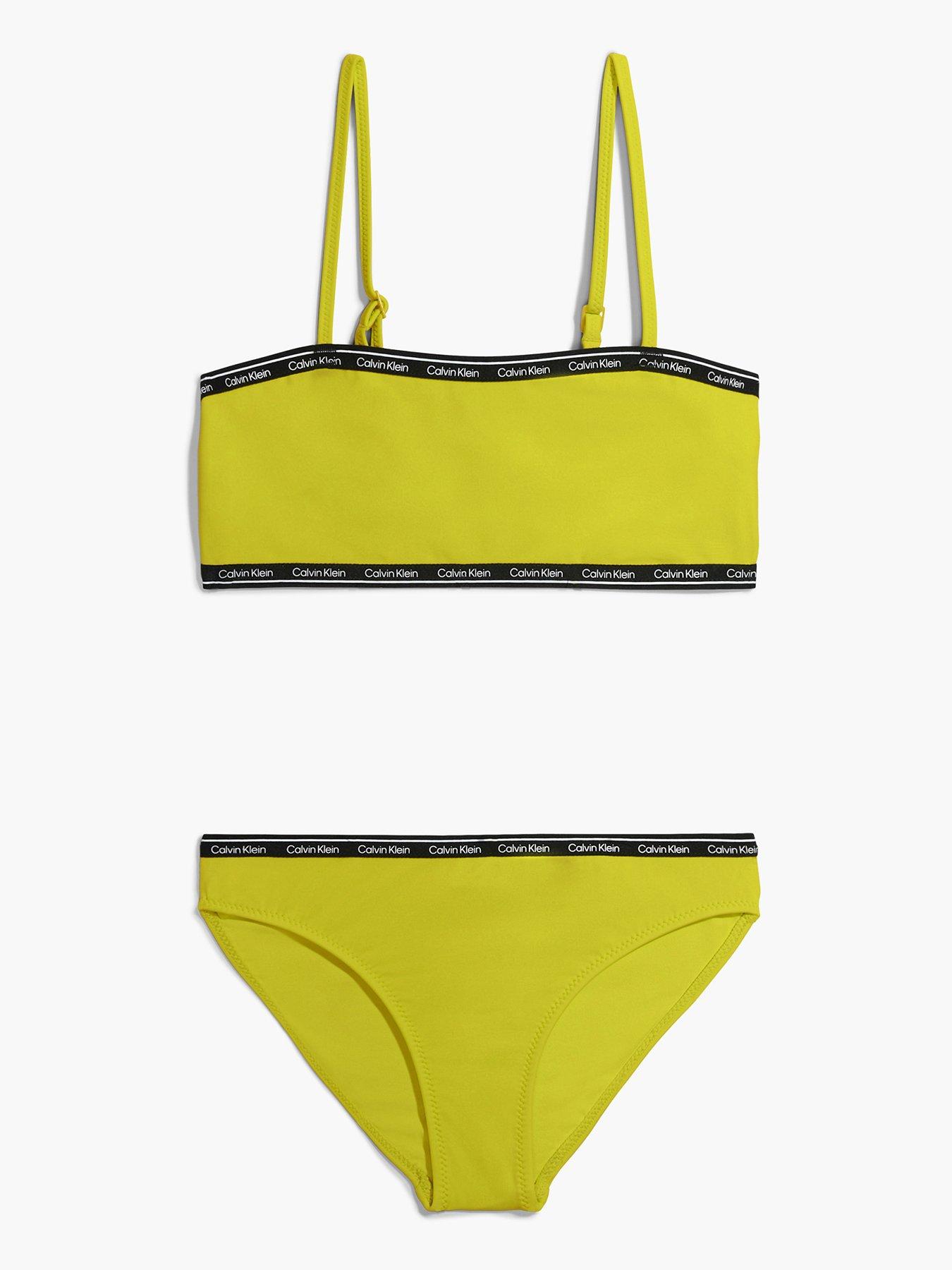 calvin-klein-calvin-klein-girls-bralette-taping-bikini-set-yellow