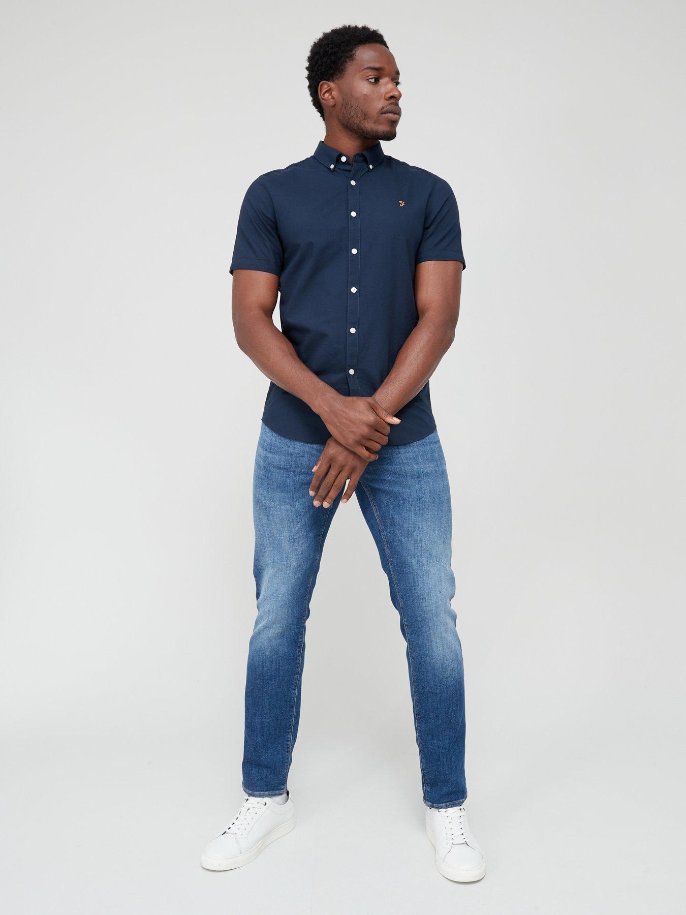 farah-farah-brewer-short-sleeve-slim-fit-shirt-navyback