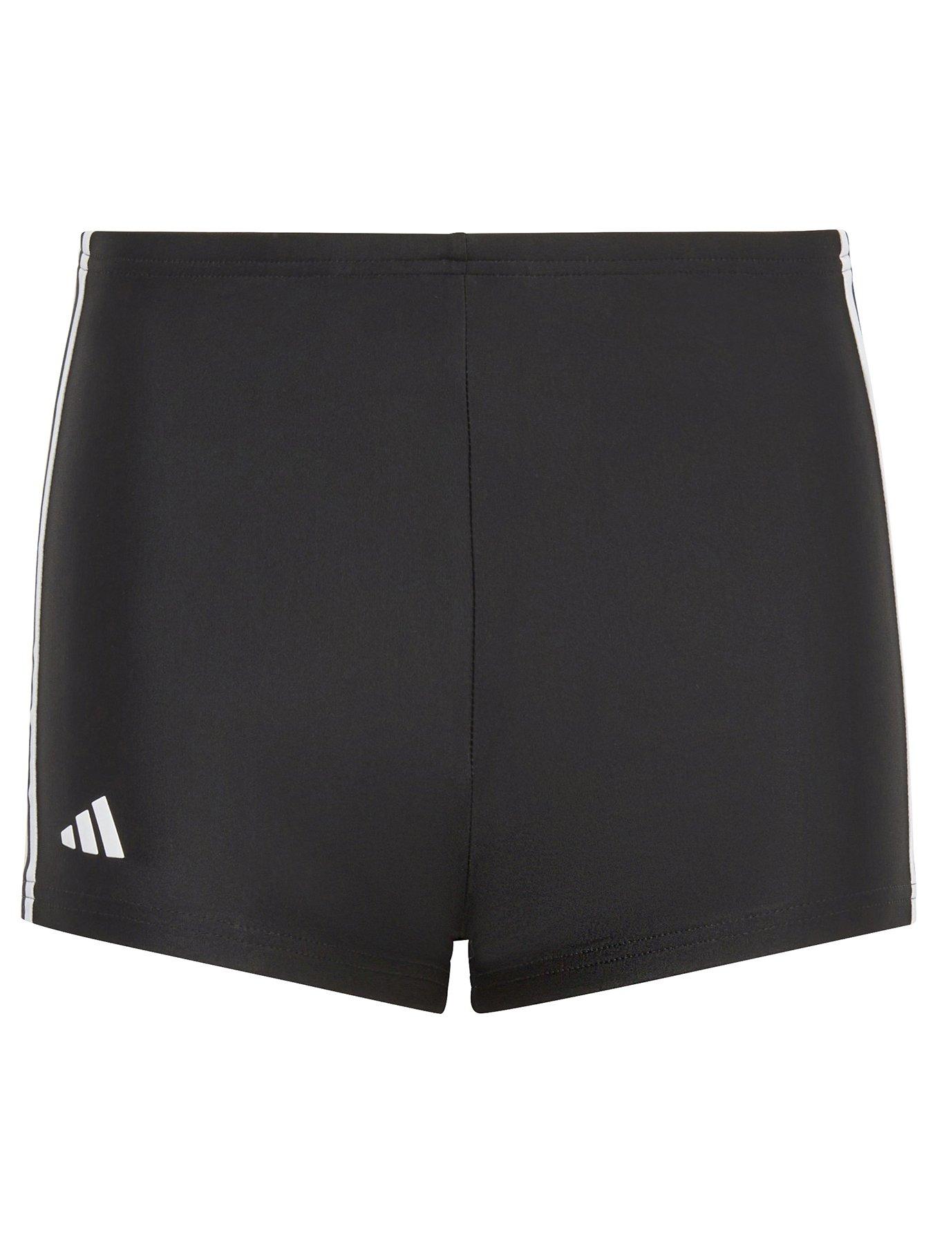 adidas-boys-3-stripe-swim-boxer-short-blackwhitefront