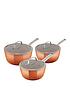 tower-copper-forged-3-piece-saucepan-setfront