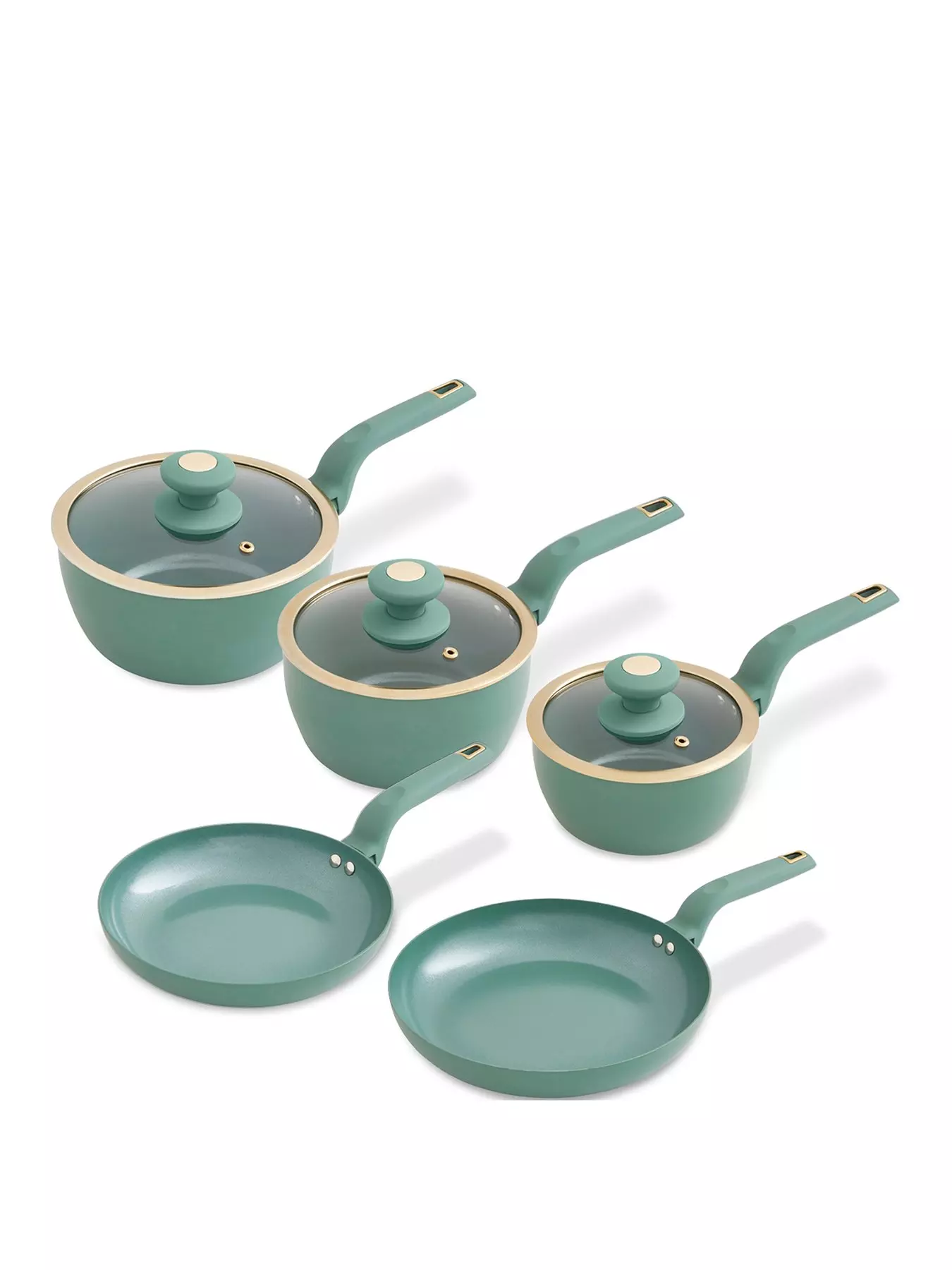 Jade 3.5qt. Ceramic Nonstick Saute Pan w/Glass Lid 