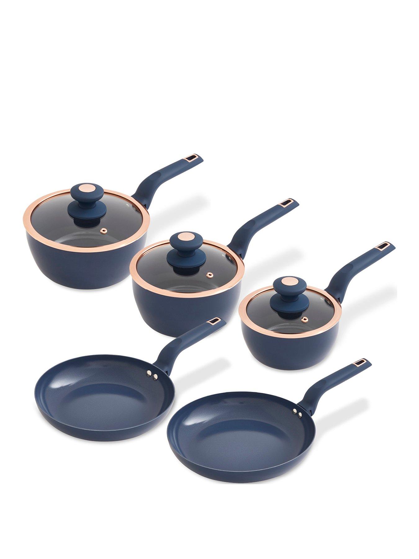 Image 1 of 7 of Tower Cavaletto 5-Piece Pan Set &ndash; Blue
