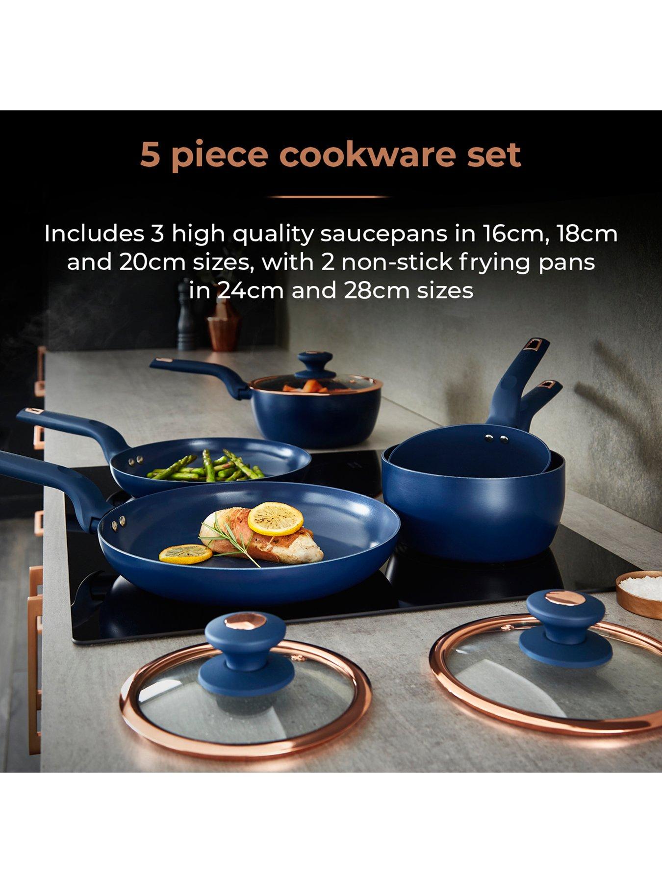 Image 3 of 7 of Tower Cavaletto 5-Piece Pan Set &ndash; Blue