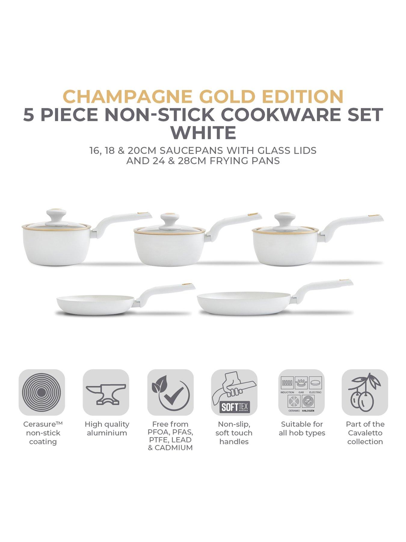 Image 2 of 7 of Tower Cavaletto 5-Piece Pan Set &ndash; White
