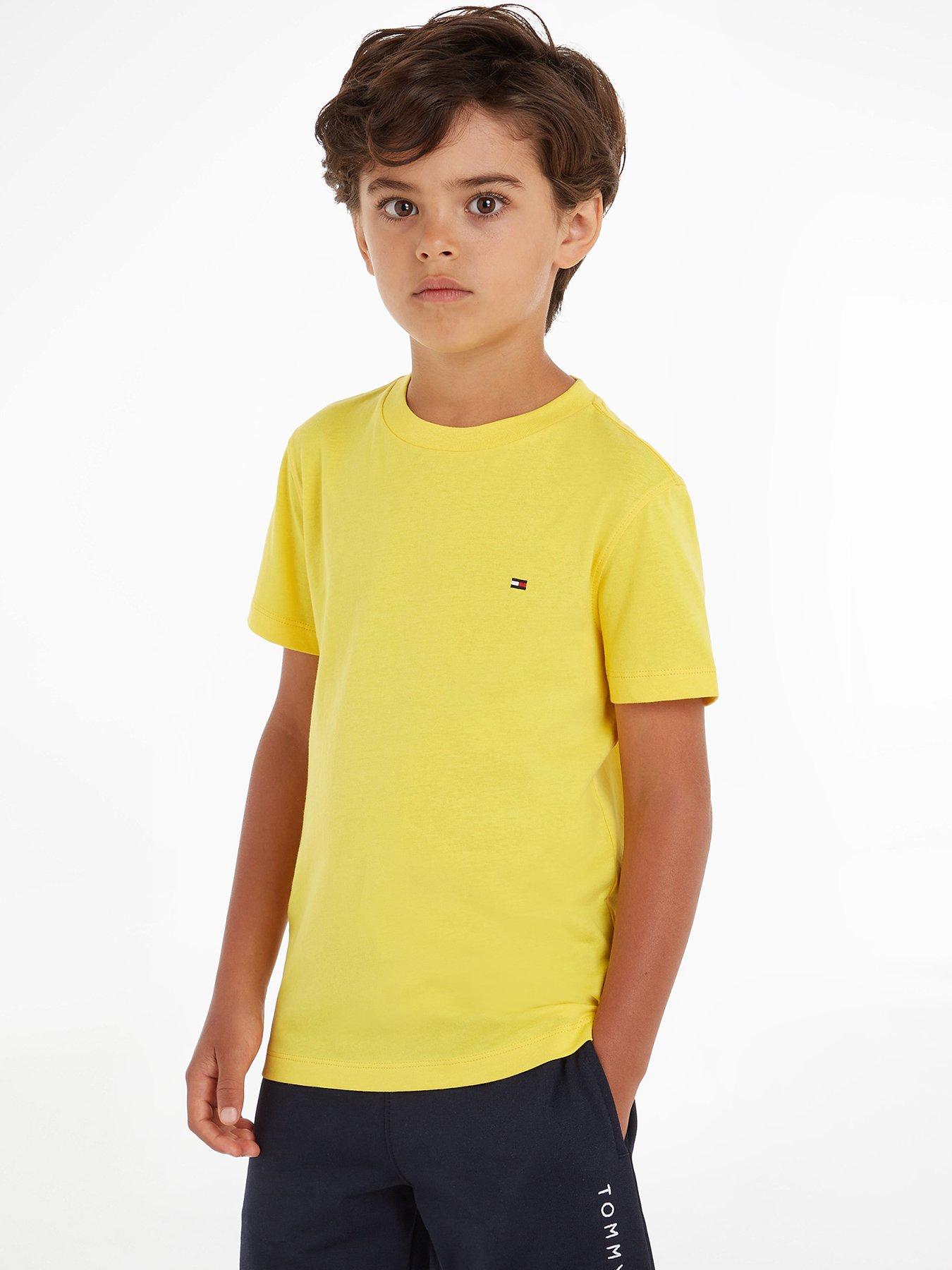 Moderne Identificere kandidatgrad Tommy Hilfiger Boys Essential Cotton Short Sleeve T-Shirt - Star Fruit  Yellow | Very Ireland