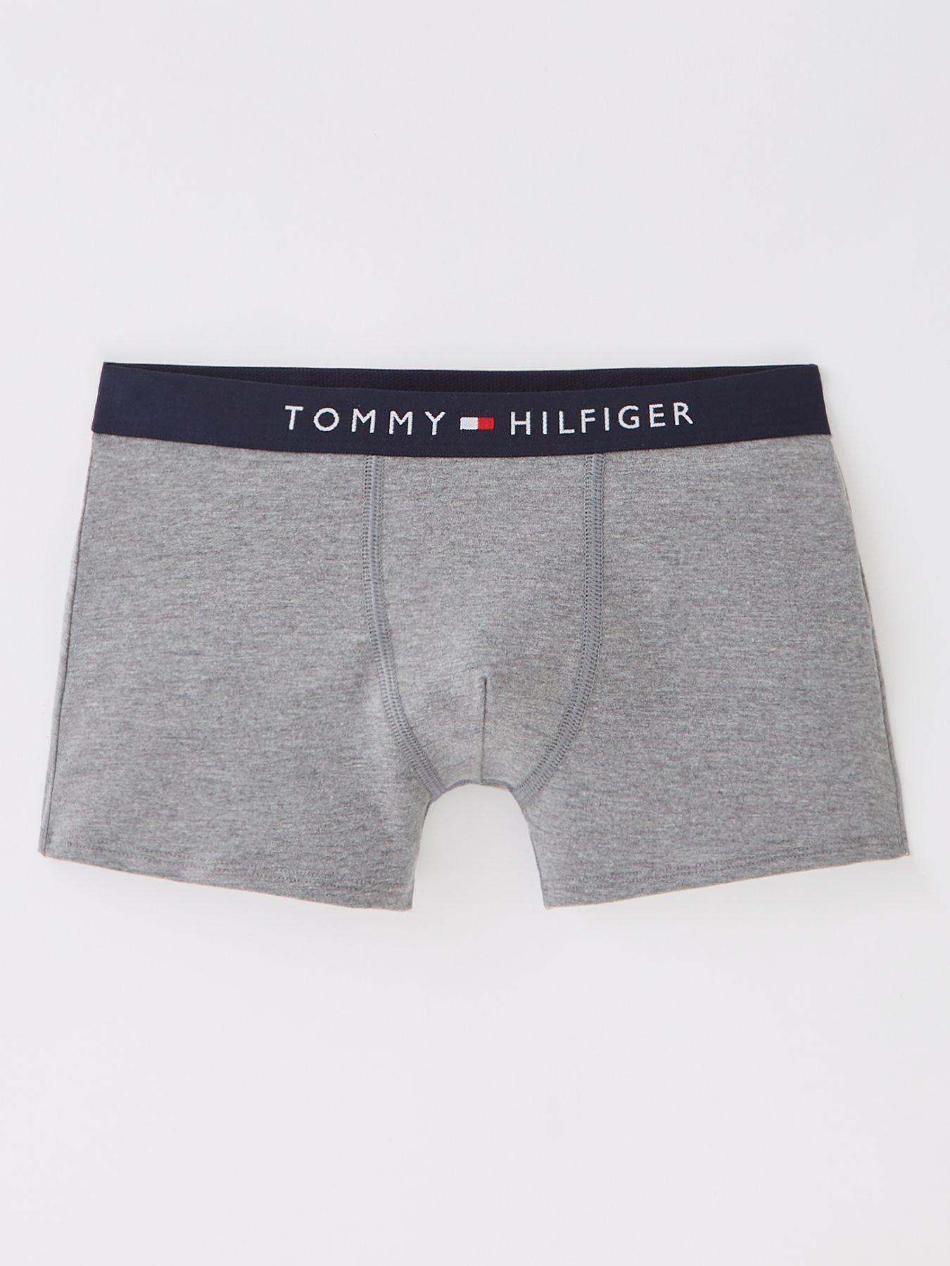 Boys 2 Pack Trunks - White/Grey