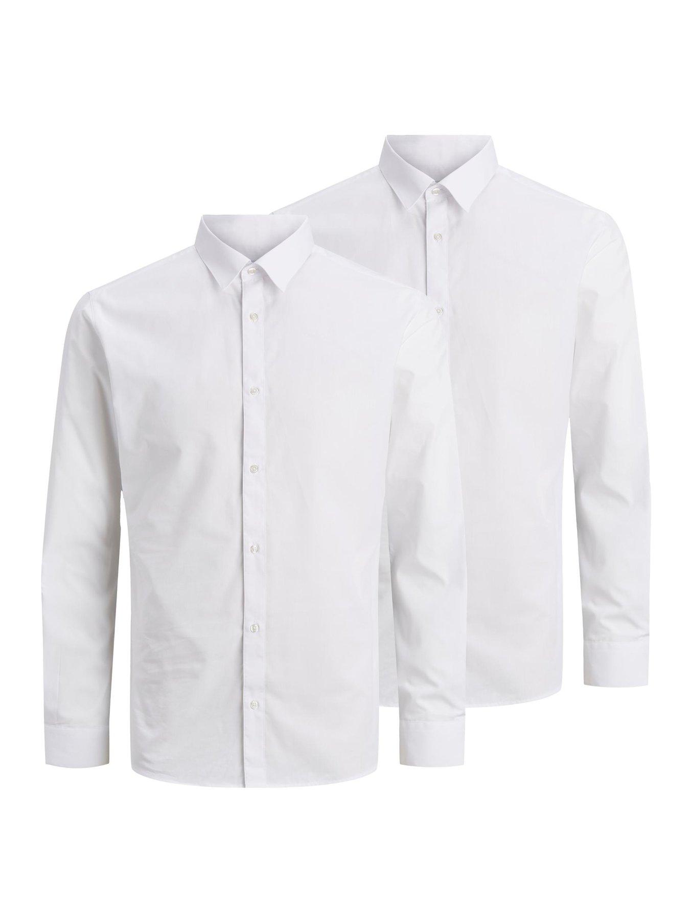 Jack & Jones Joe 2 Pack Formal Long Sleeve Shirt - White