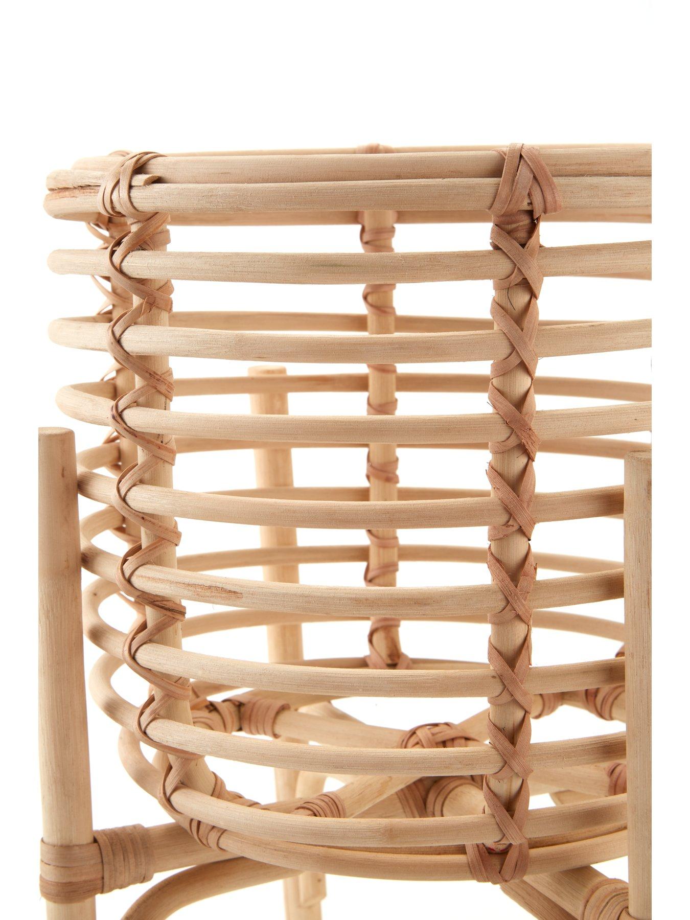 The Very Collection Rattan Standing Planter | Very Ireland